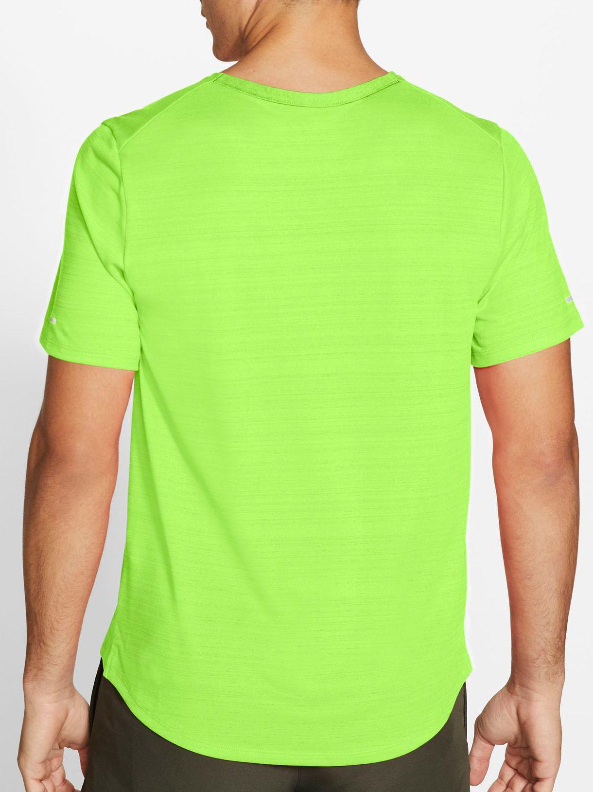 Nike Dri-fit Miler T-shirt in Green for Men - Lyst