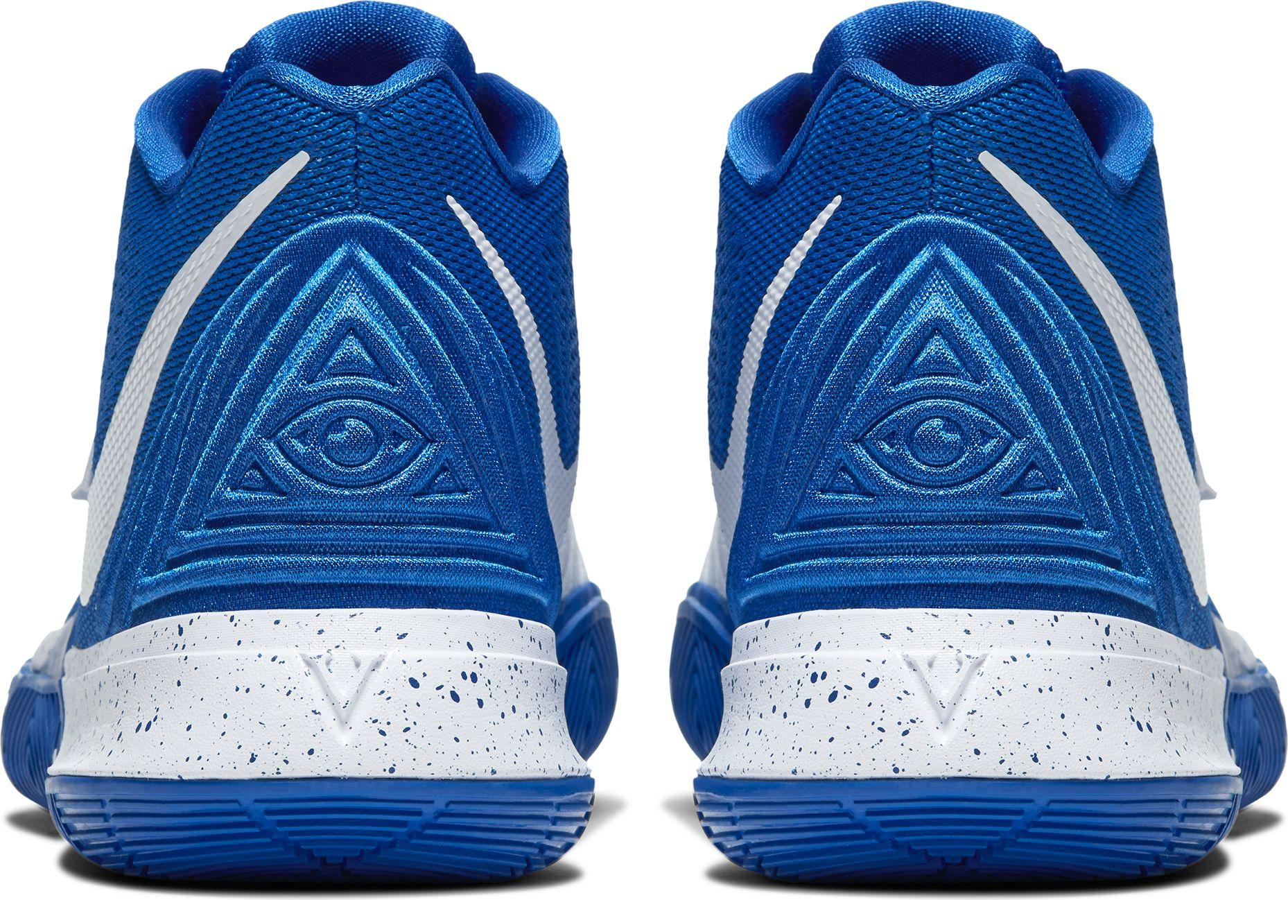kyrie 5 blue and white