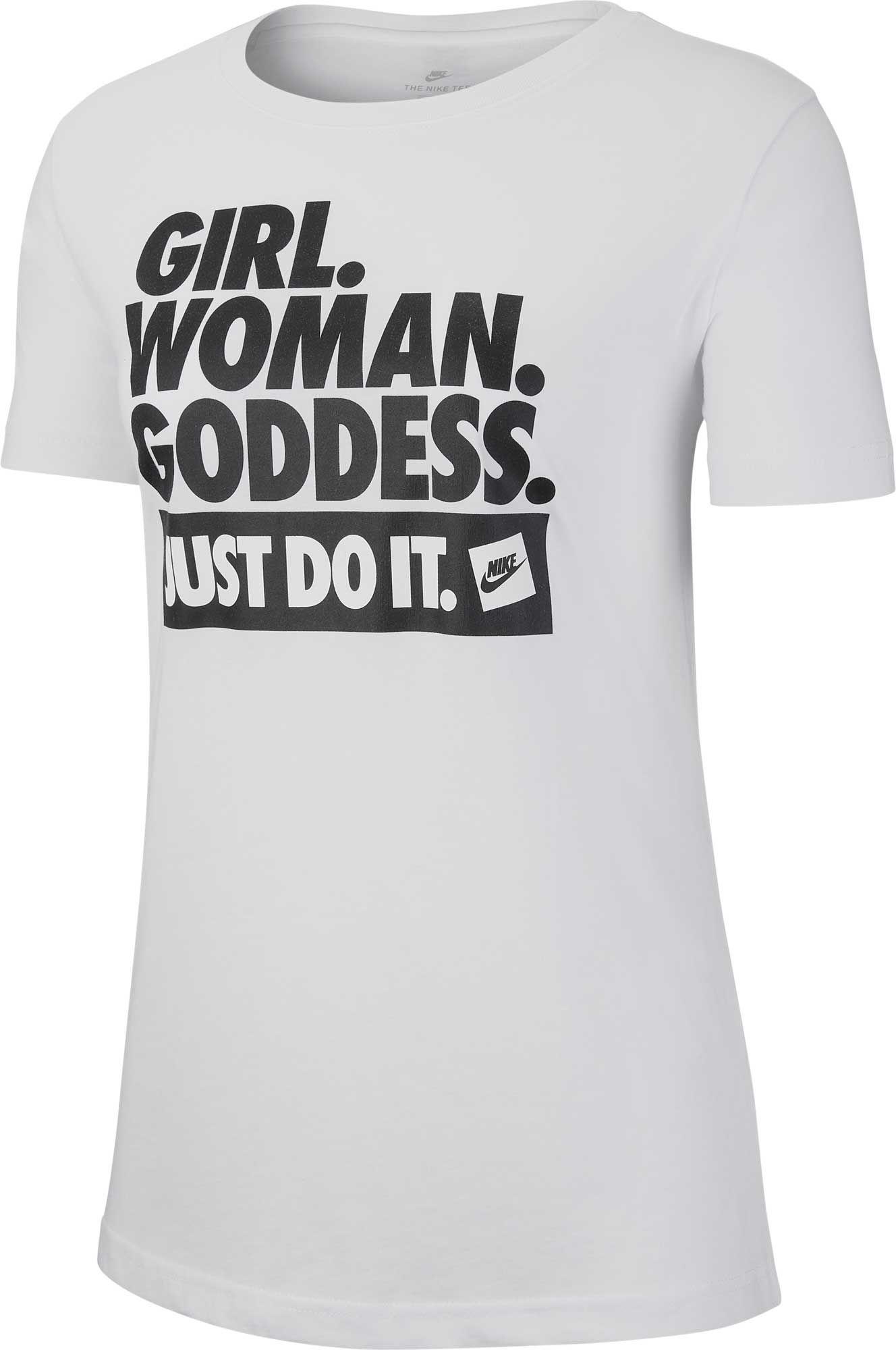 girl woman goddess nike shirt