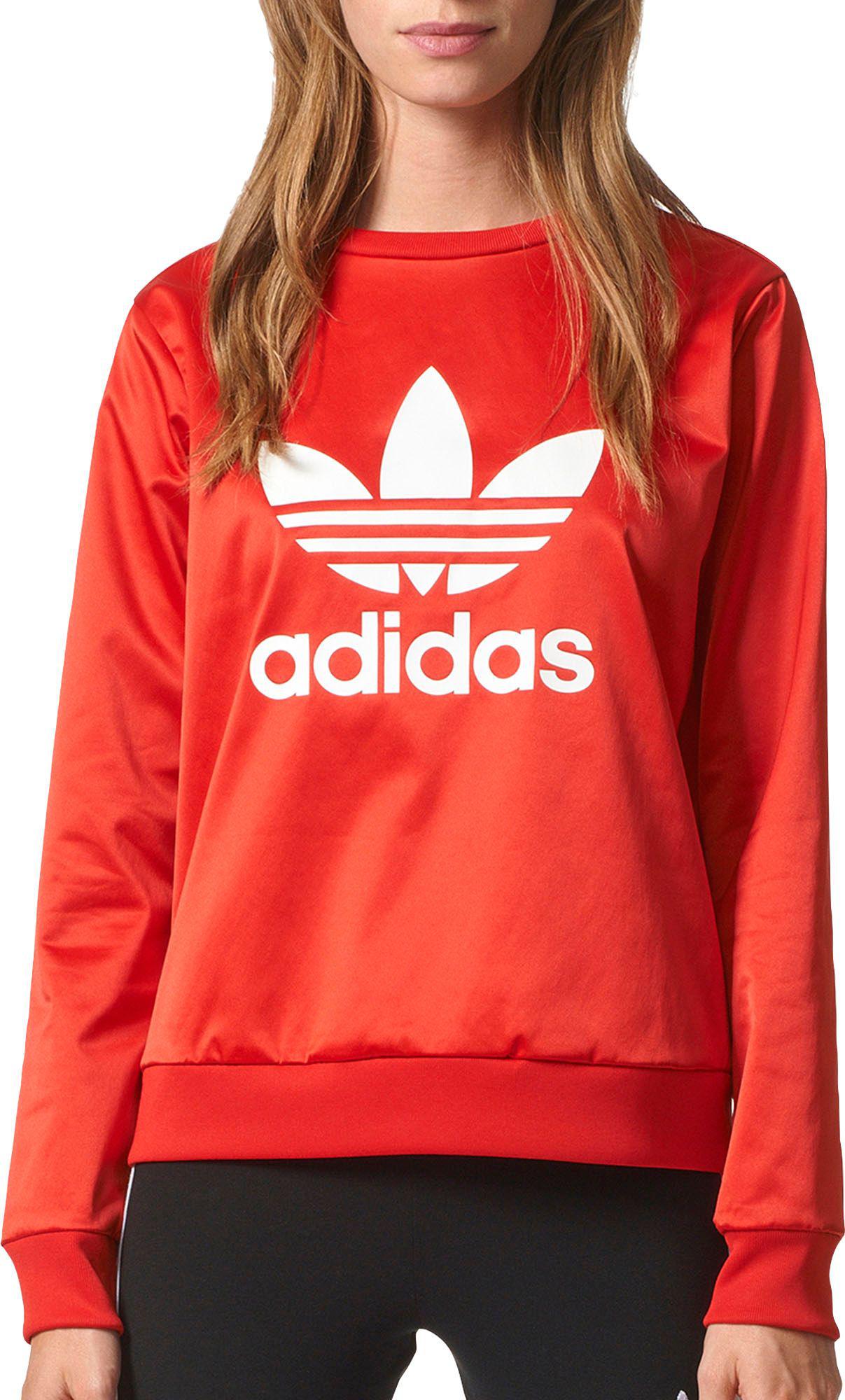 adidas red crew neck