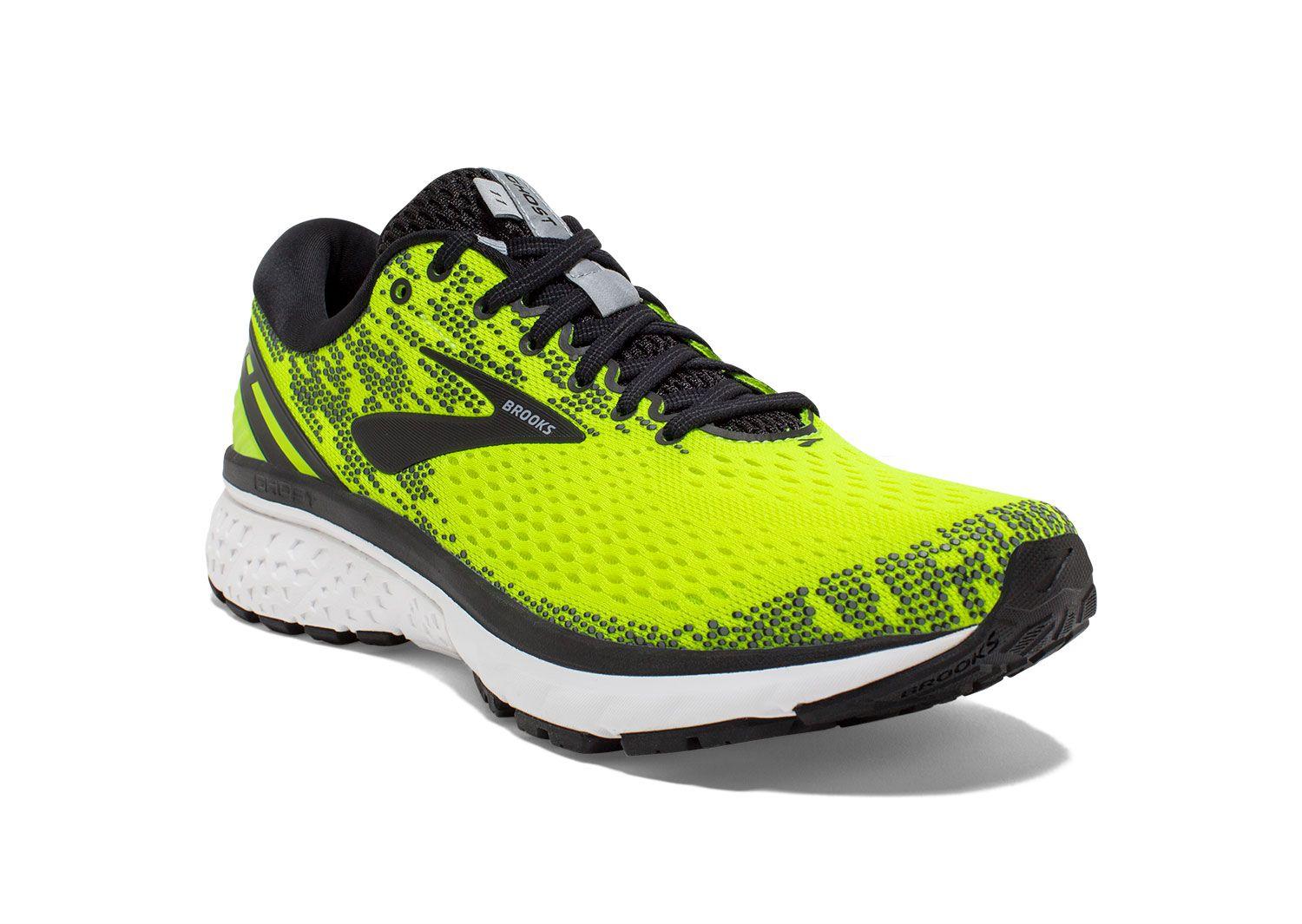 Brooks Rubber Ghost 11 Running Shoes in Black/Lime (Yellow) for Men Lyst