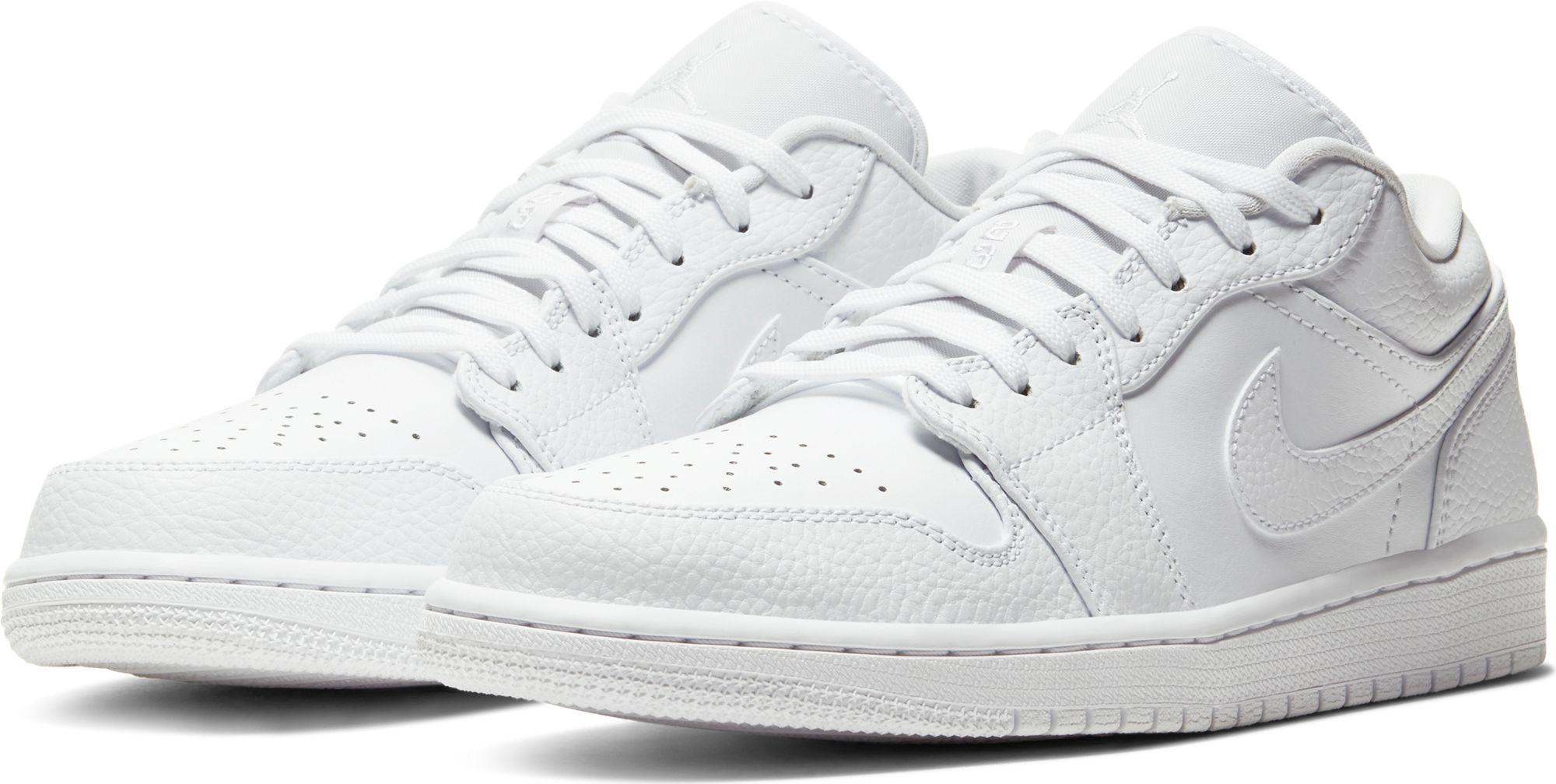 Nike Leather Jordan Air Jordan 1 Low Basketball Shoes in White/White (White) for Men Lyst