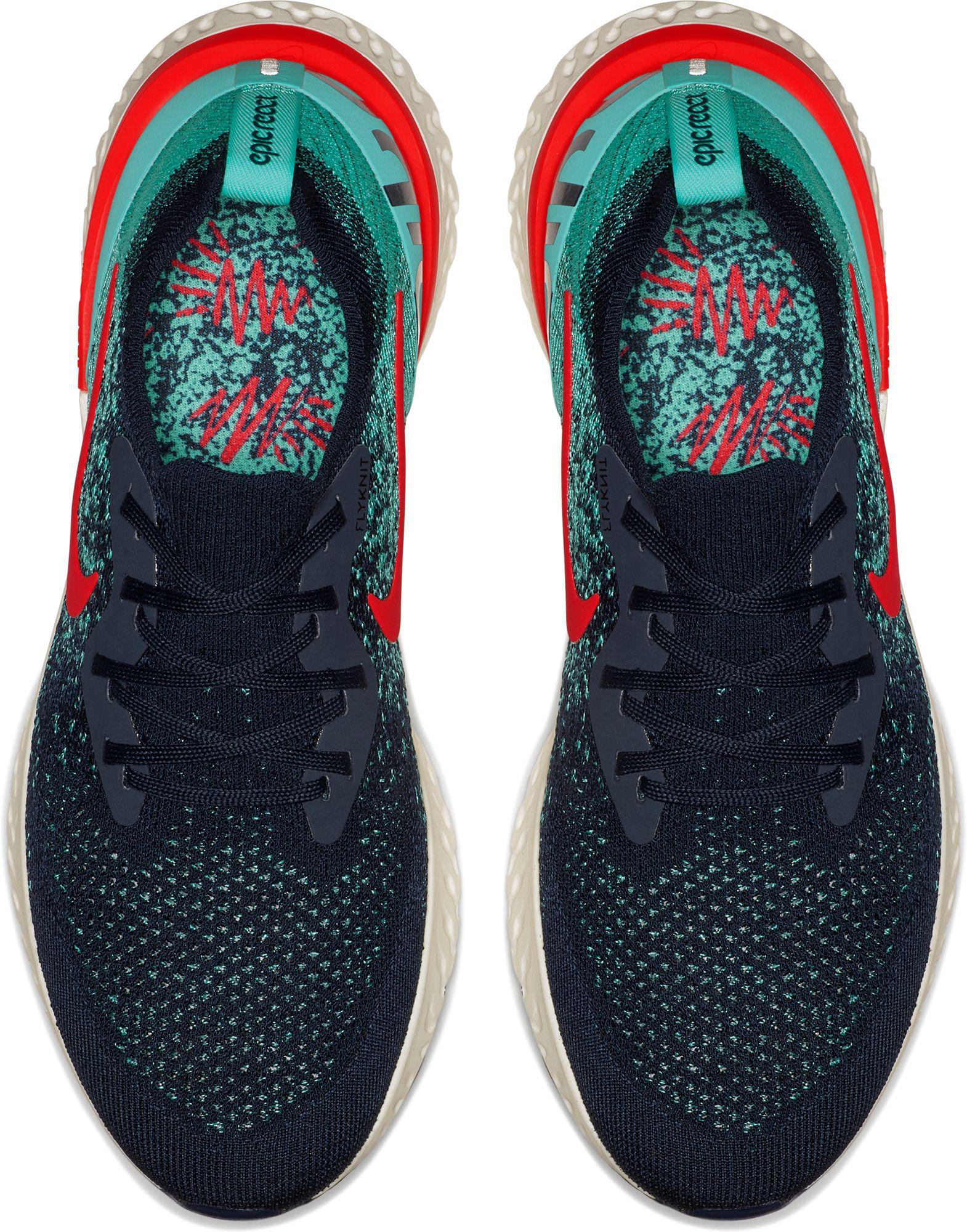 nike epic react flyknit blue running shoes flipkart