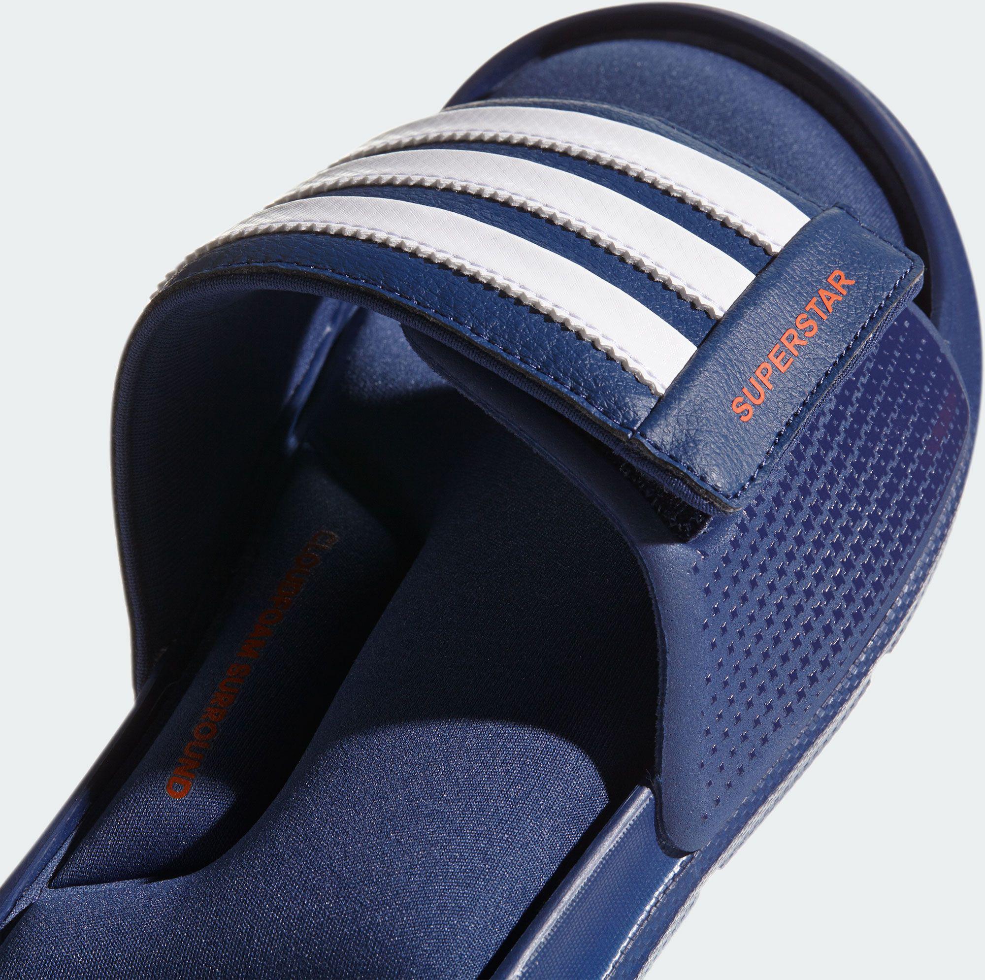 håndvask Stifte bekendtskab Glorious adidas Superstar 5g Adjustable Slides in Navy/White (Blue) for Men - Lyst