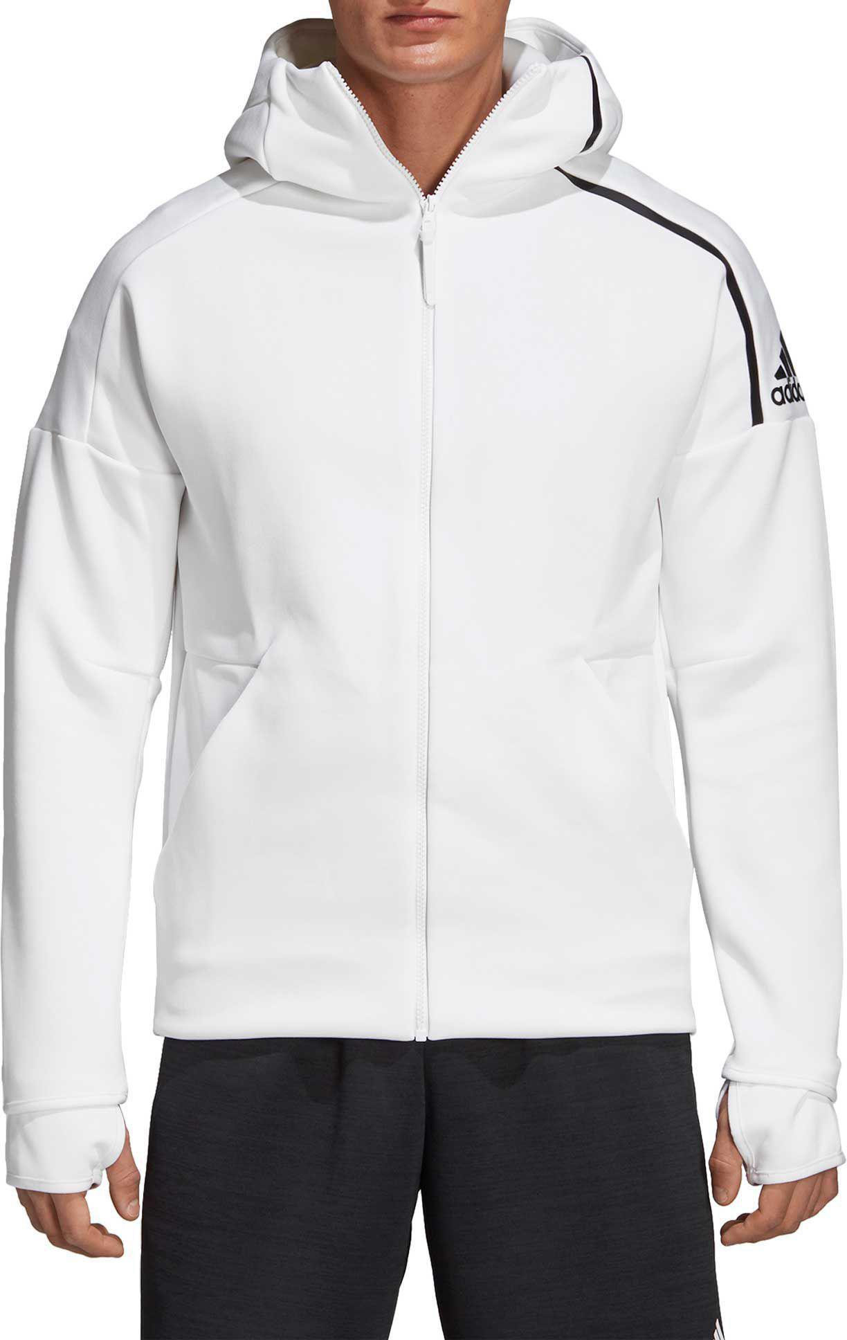 Adidas Synthetic Z N E Fast Release Hoodie In White For Men Lyst