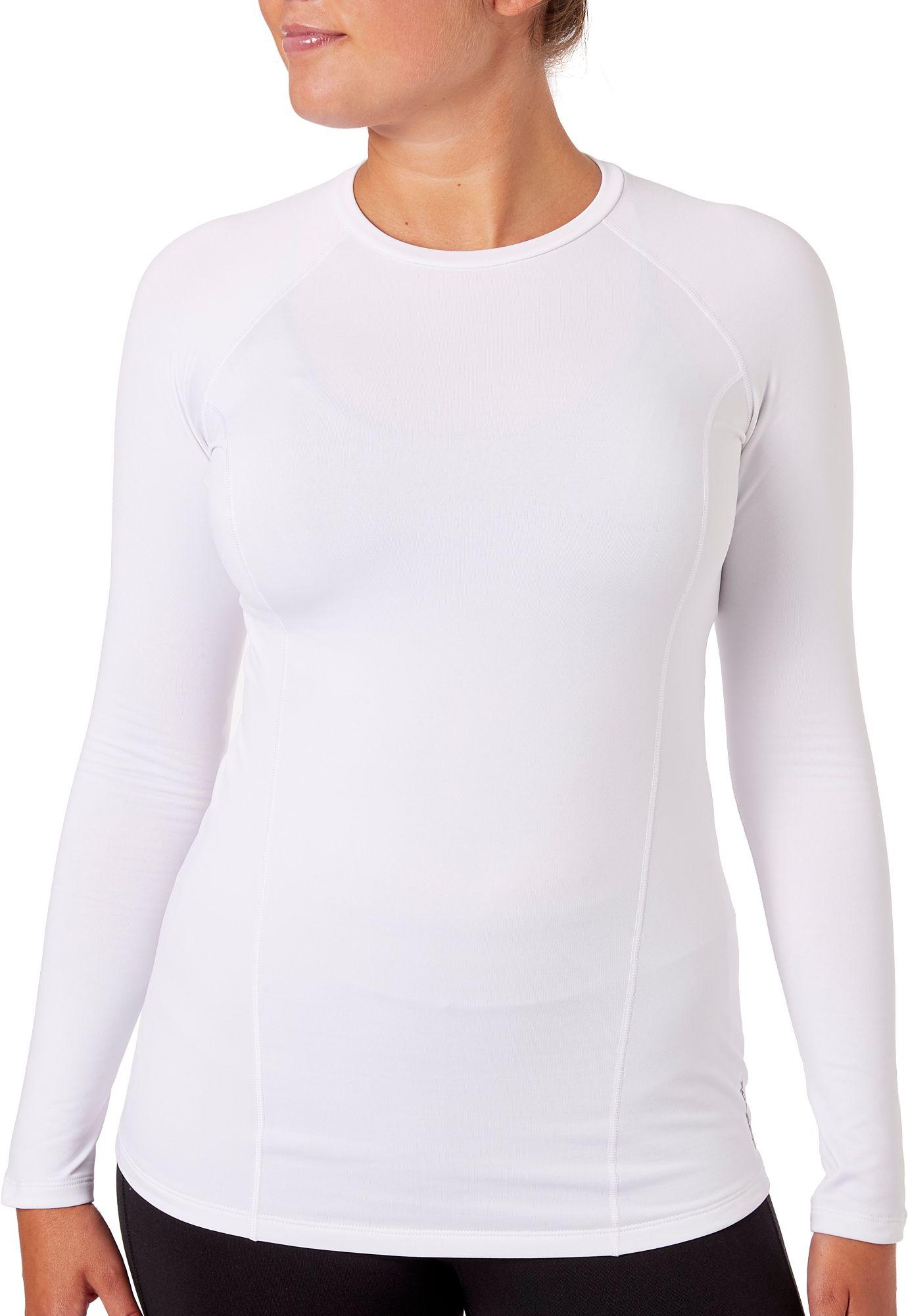 reebok girls cold weather compression crewneck long sleeve shirt