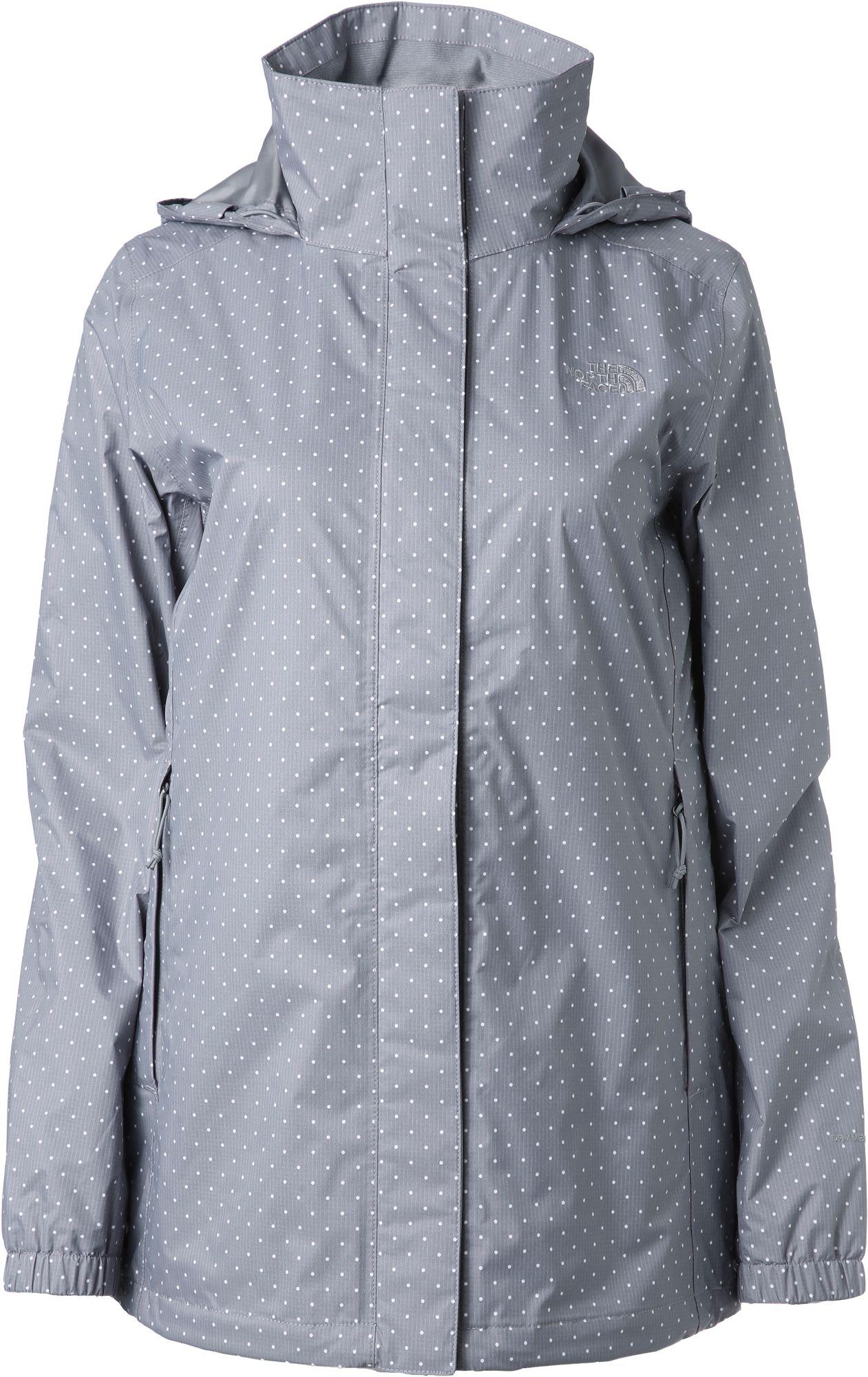 north face polka dot rain jacket