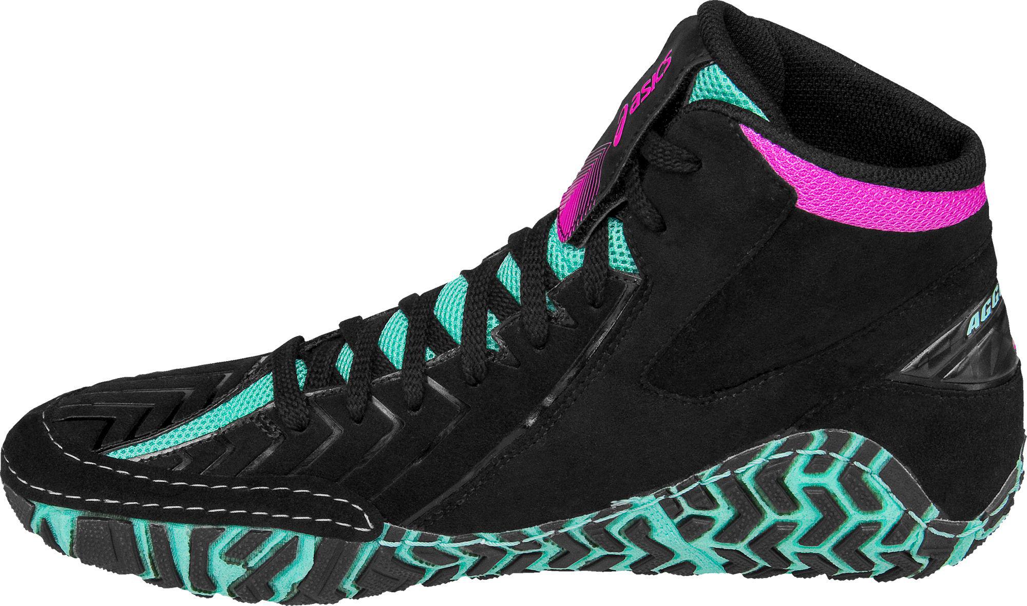 teal wrestling shoes