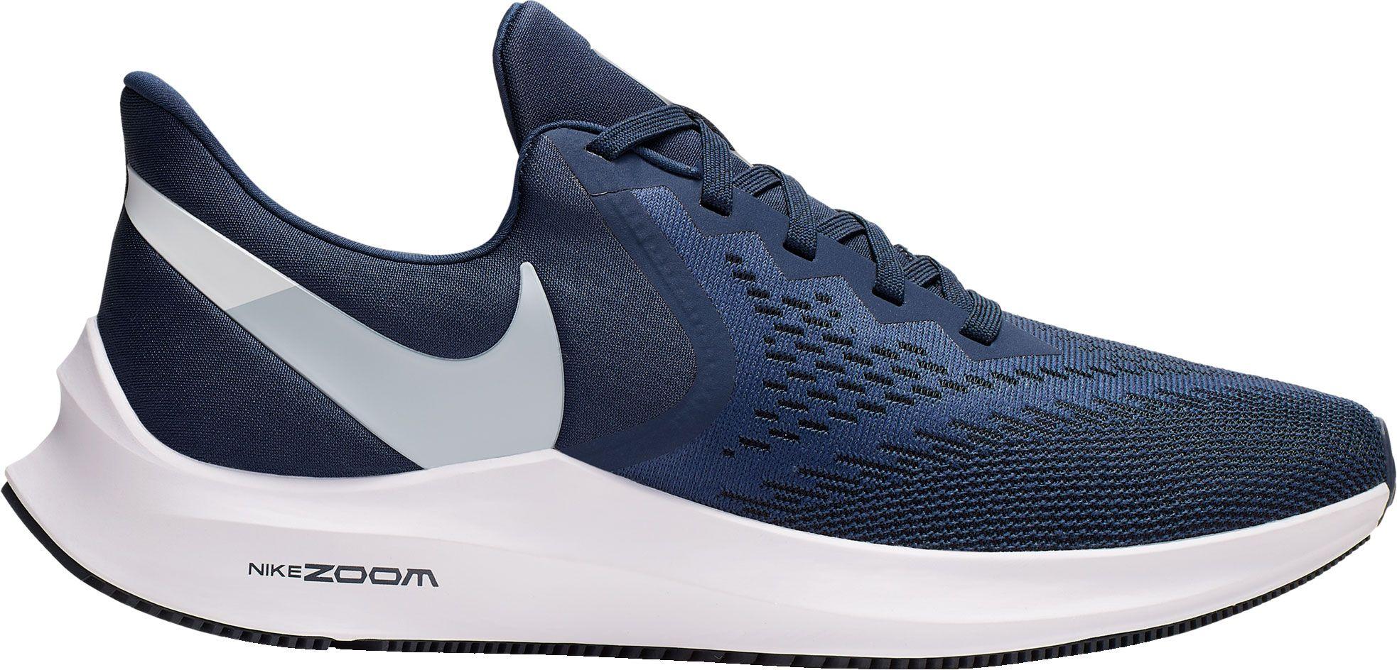 Nike Synthetic Zoom Winflo 6 Running Shoes in Navy/White (Blue) for Men ...