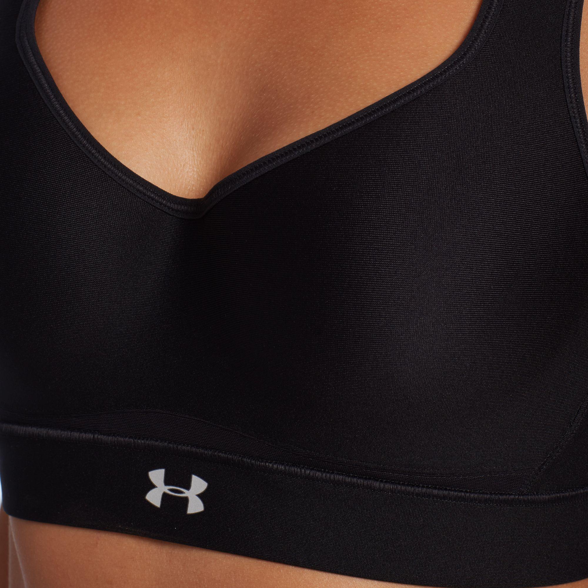 Under Armour Synthetic Warp Knit Highimpact Running Sports Bra in