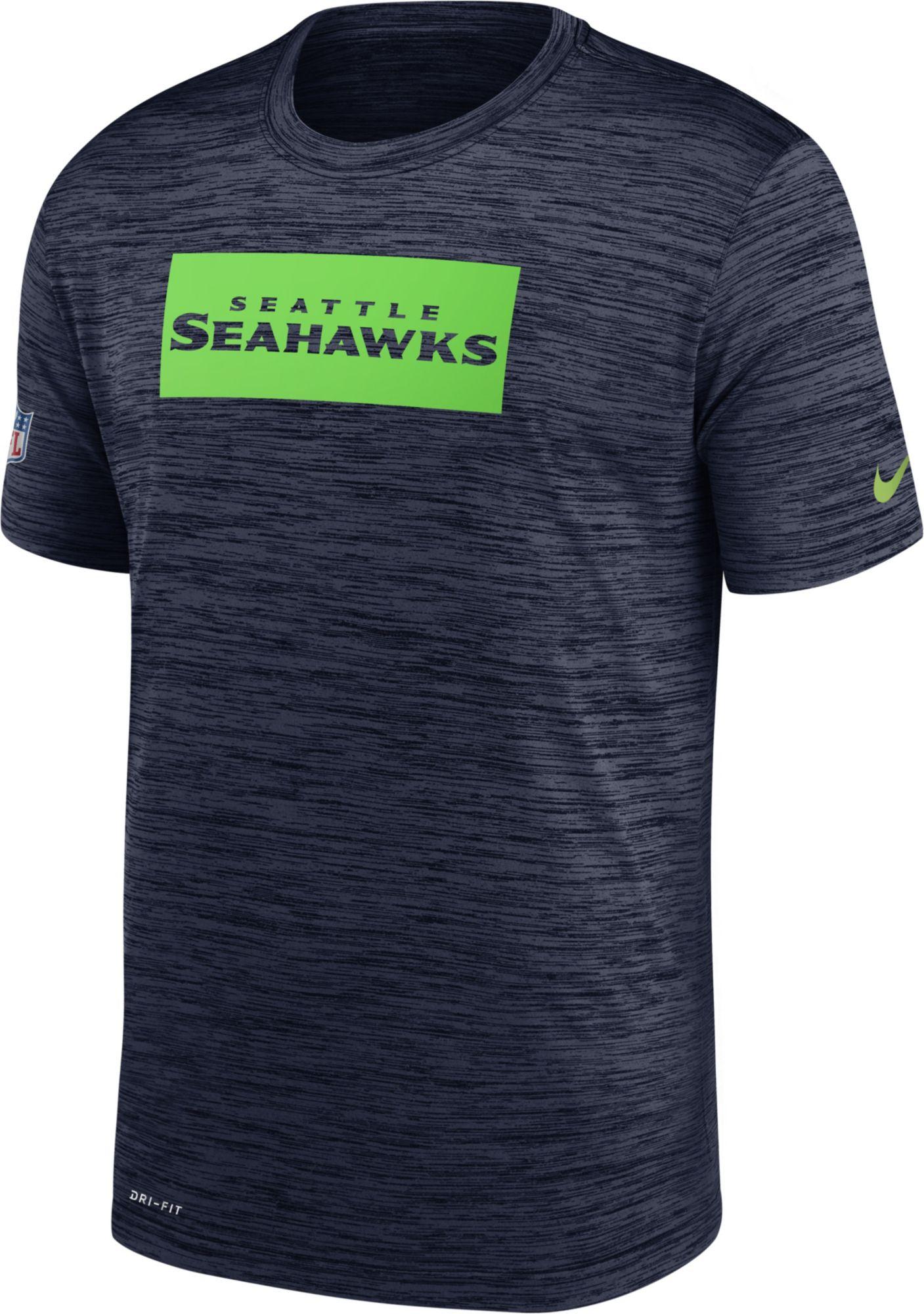 Nike Seattle Seahawks Sideline Dri-fit Cotton T-shirt in Blue for Men ...