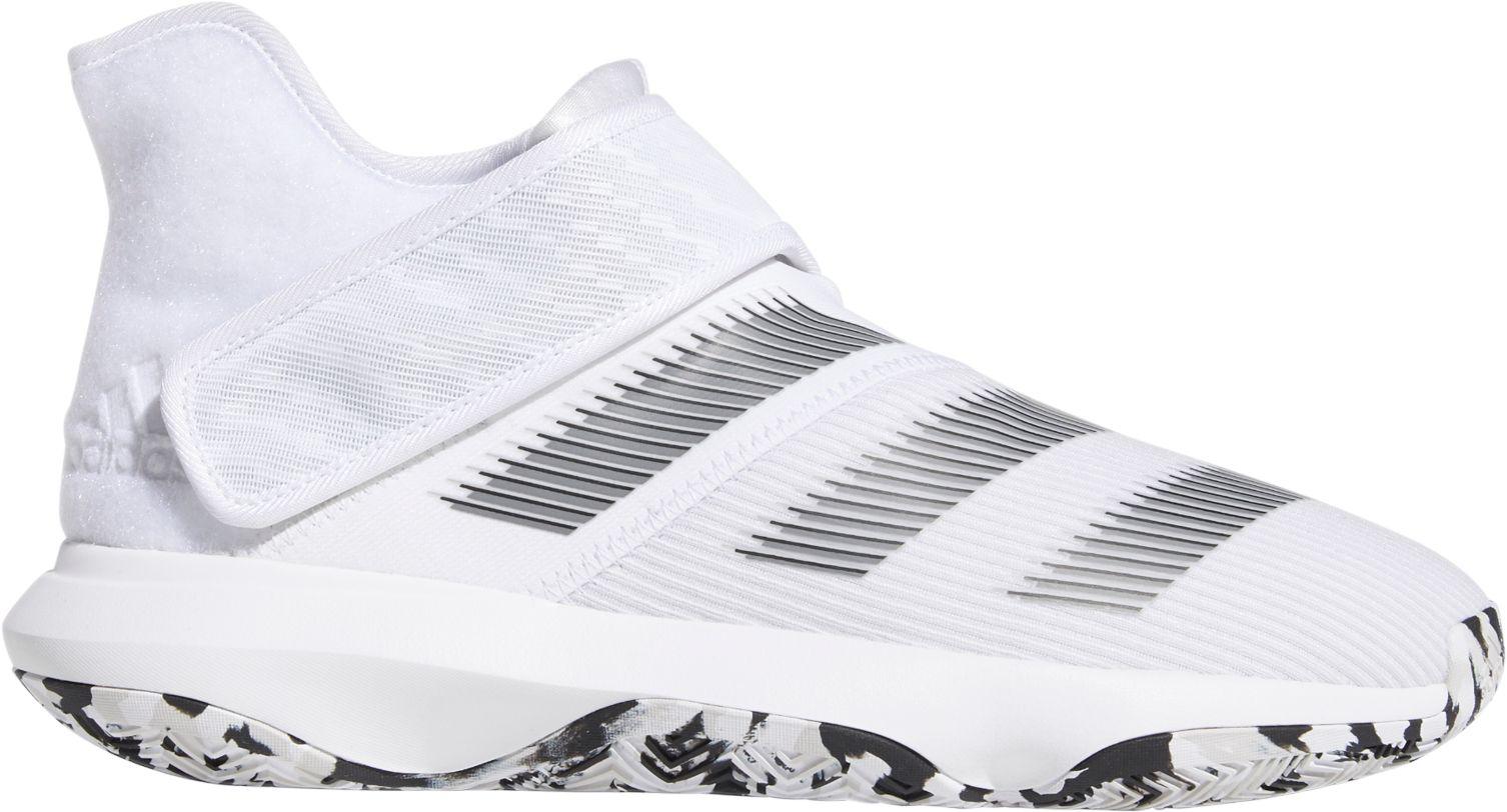 adidas Rubber Harden B/e 3 Basketball Shoes in White/Black (White) for
