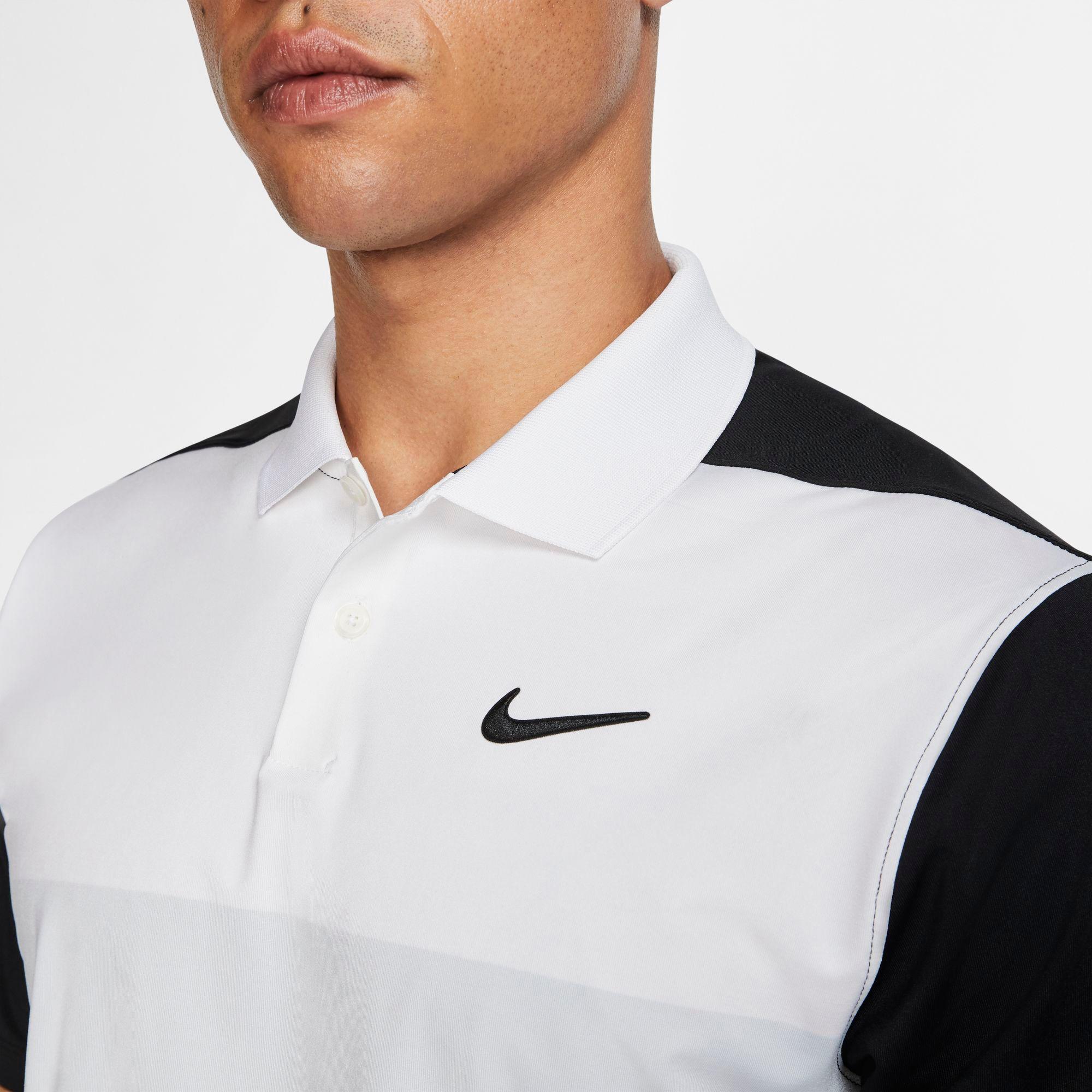 nike golf dry vapor colour block polo shirt