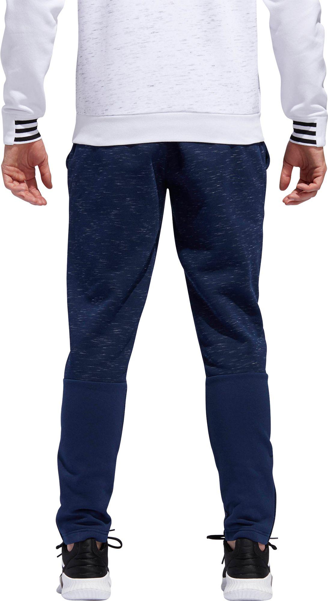 adidas men's post game fleece tapered pants