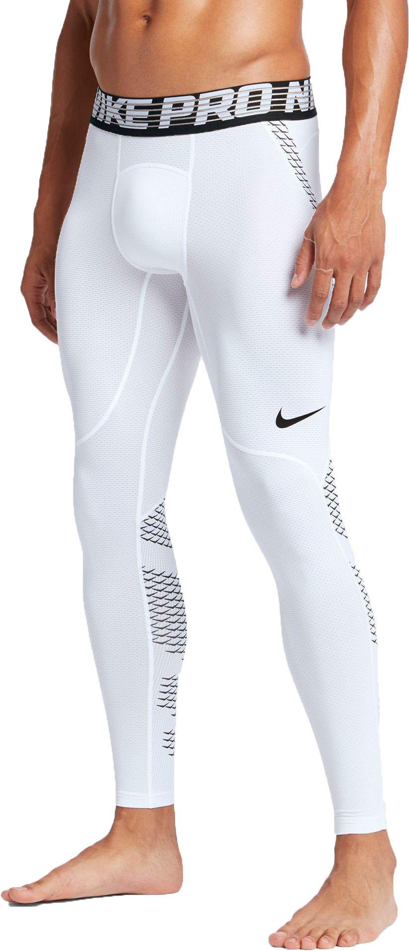 Nike Pro Hyperwarm Tights in White for Men - Lyst