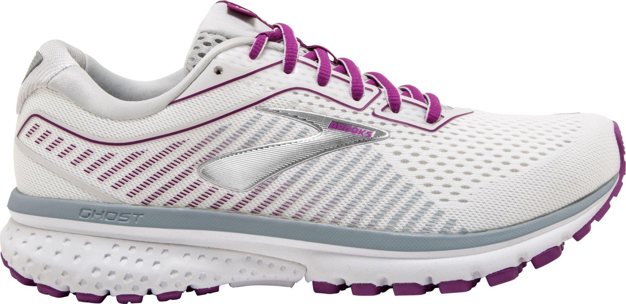 Brooks Ghost 12 Running Shoes in White/Grey/Purple (Purple) - Lyst