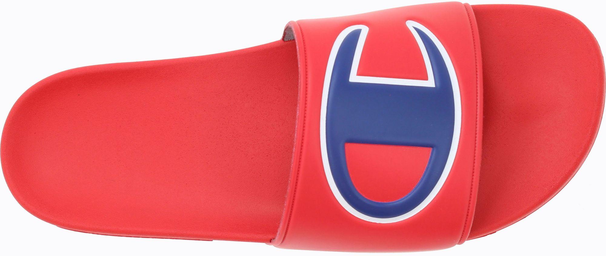 Champion LifeÂ® Slide Sandals, C Logo in Red for Men - Lyst