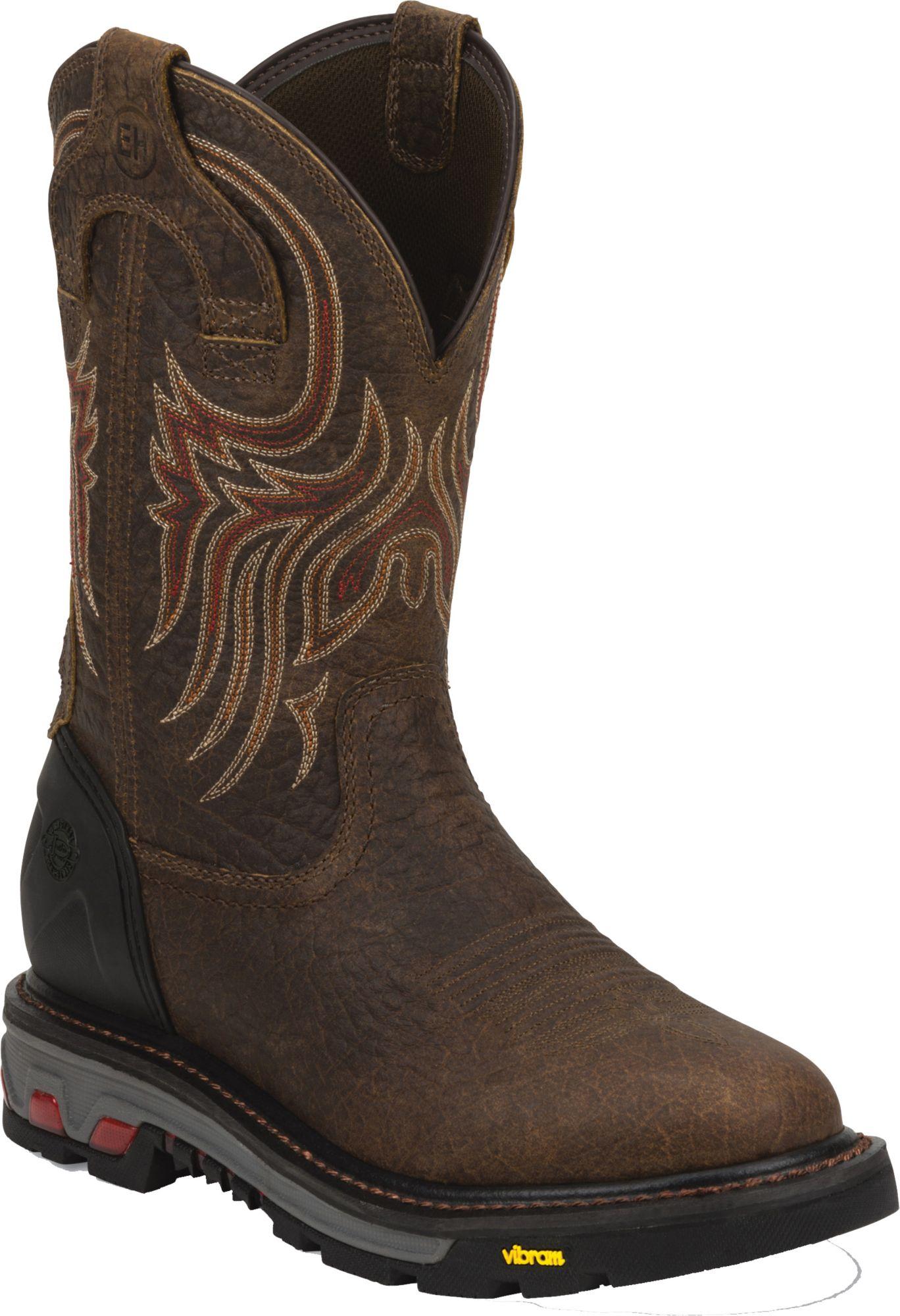 Justin Boots Leather Justin Pull-on Commander X-5 Western ...