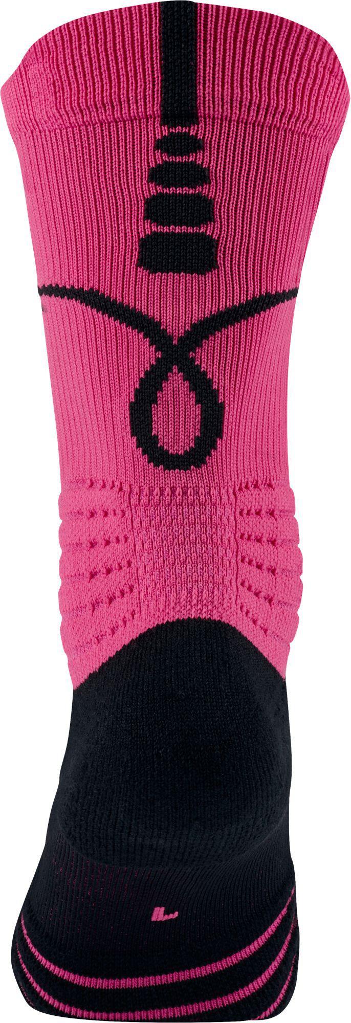 Nike Kay Yow Elite Versatility Crew Basketball Socks in Pink for Men - Lyst