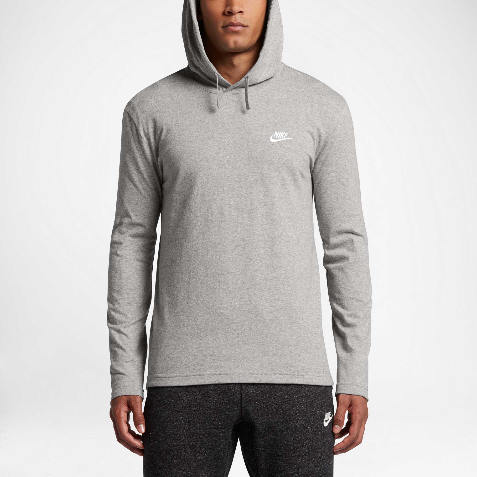 Nike Jersey Lightweight Pullover Hoodie in dk/Grey/Heather (Gray) for ...