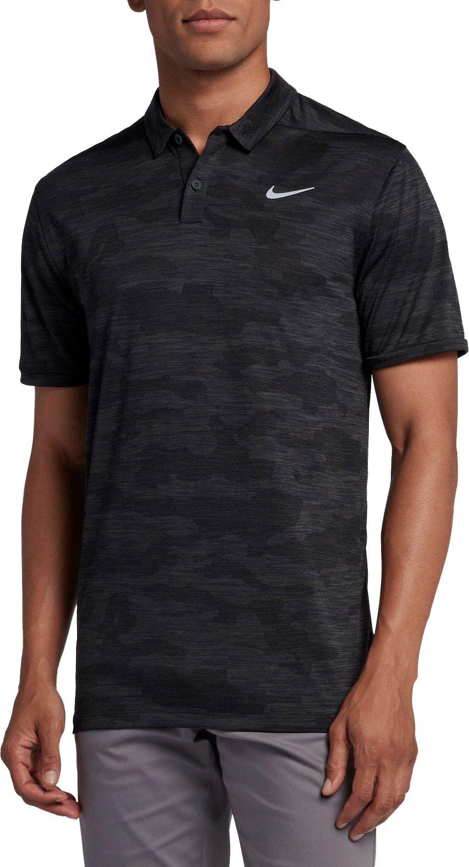 Nike Synthetic Zonal Cooling Camo Golf Polo in Anthracite/Black (Black) for  Men | Lyst