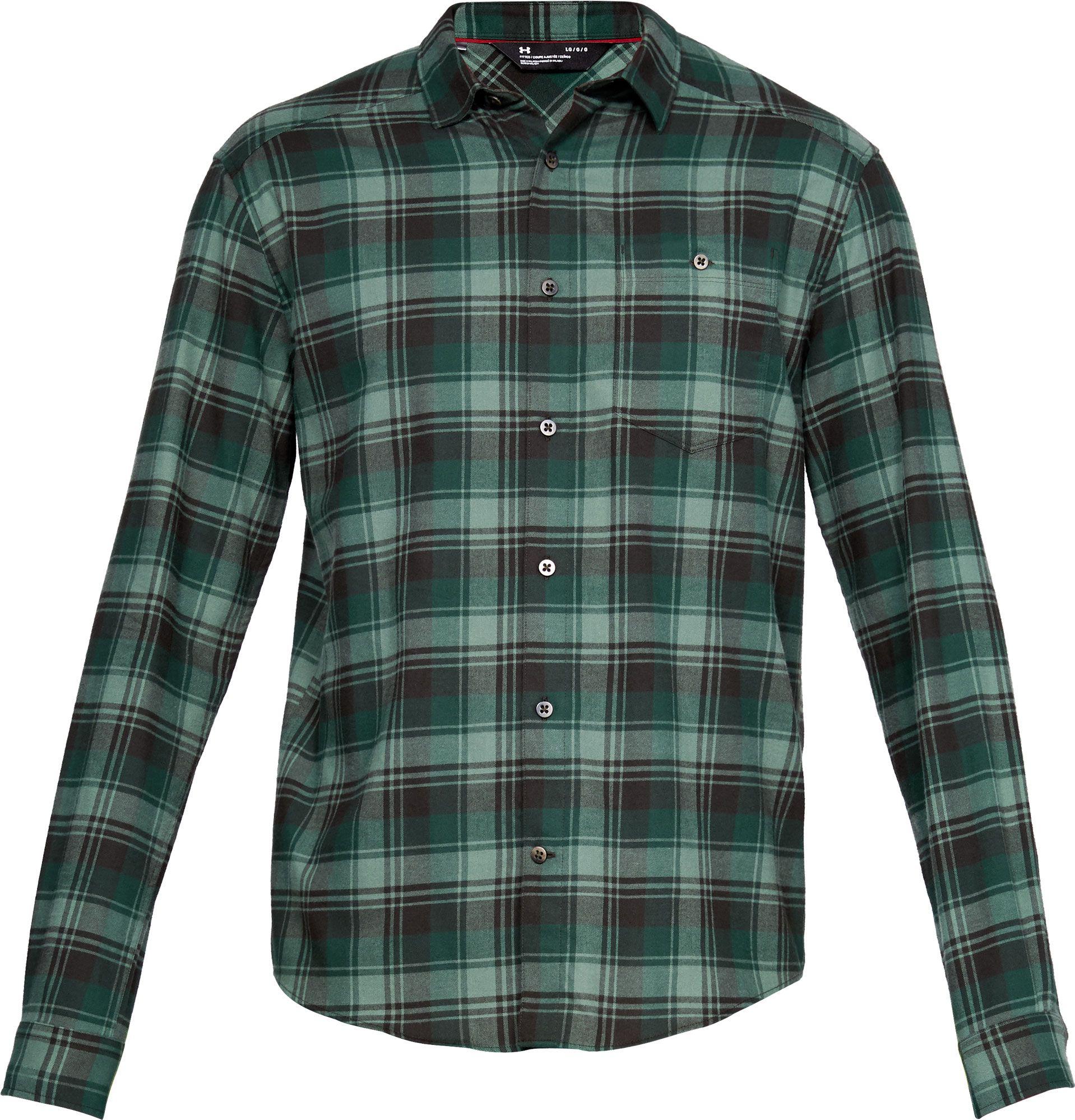 under armour men's flannel shirt