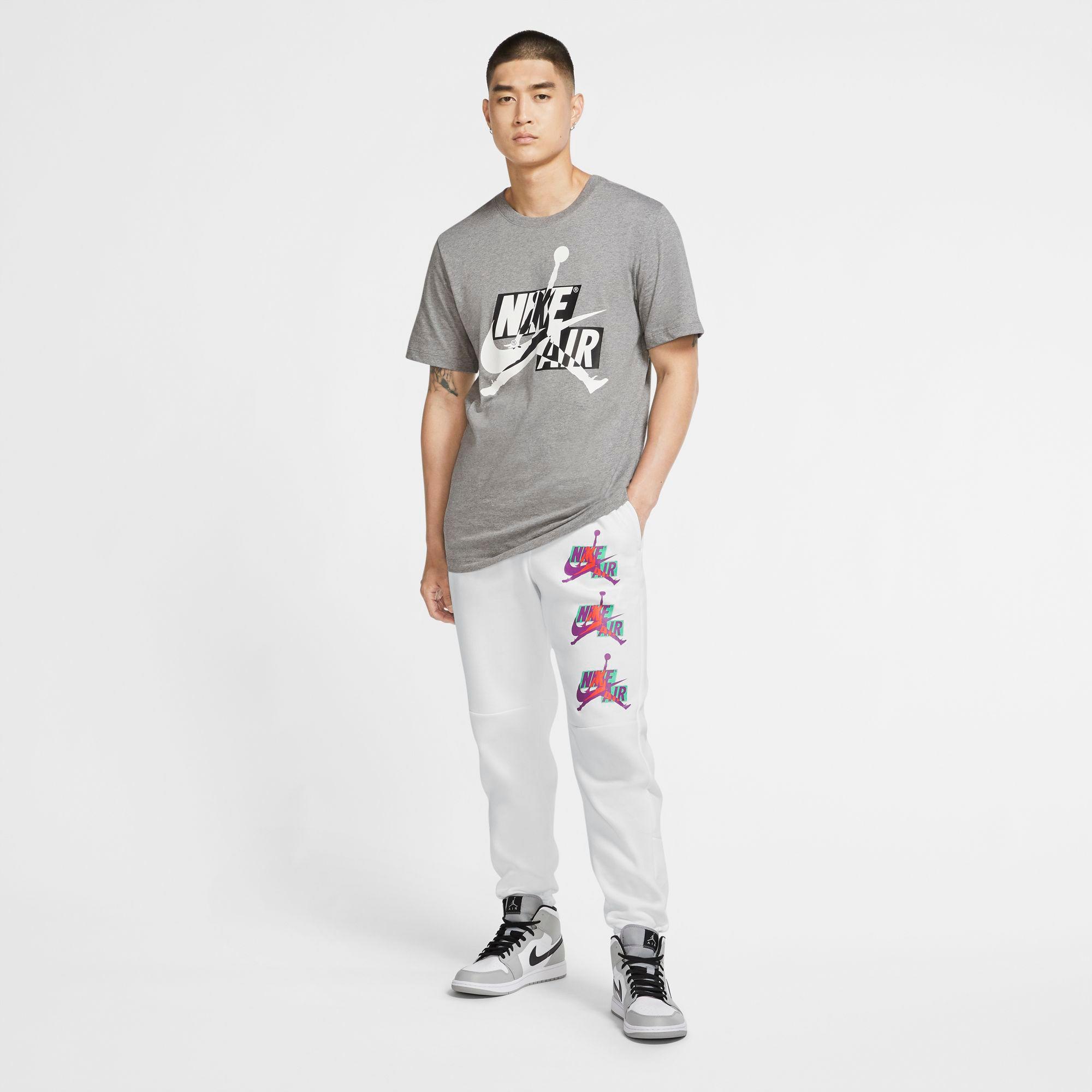 Nike Jumpman Classic Fleece Pants in White/White (White) for Men - Lyst