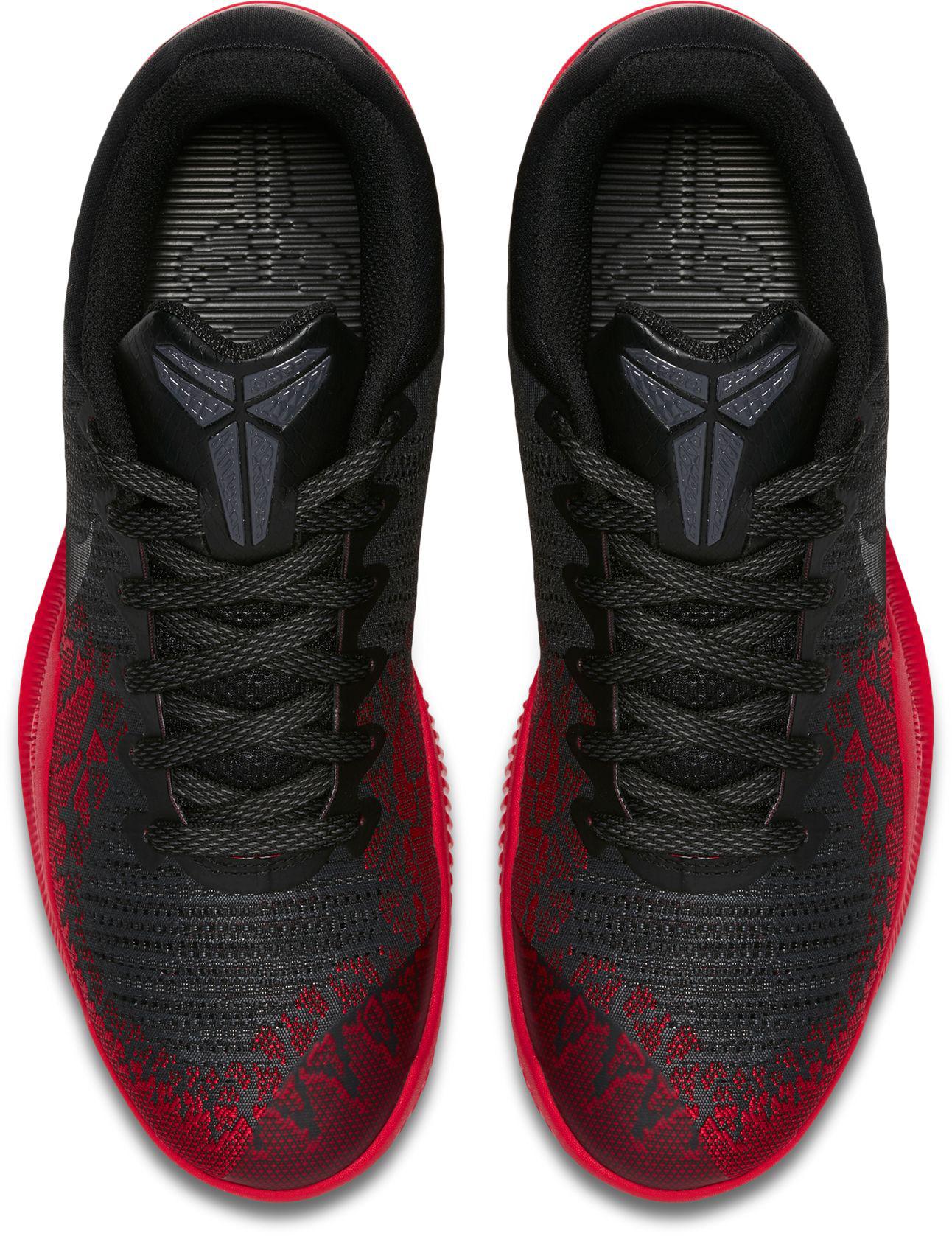 red and black kobe shoes