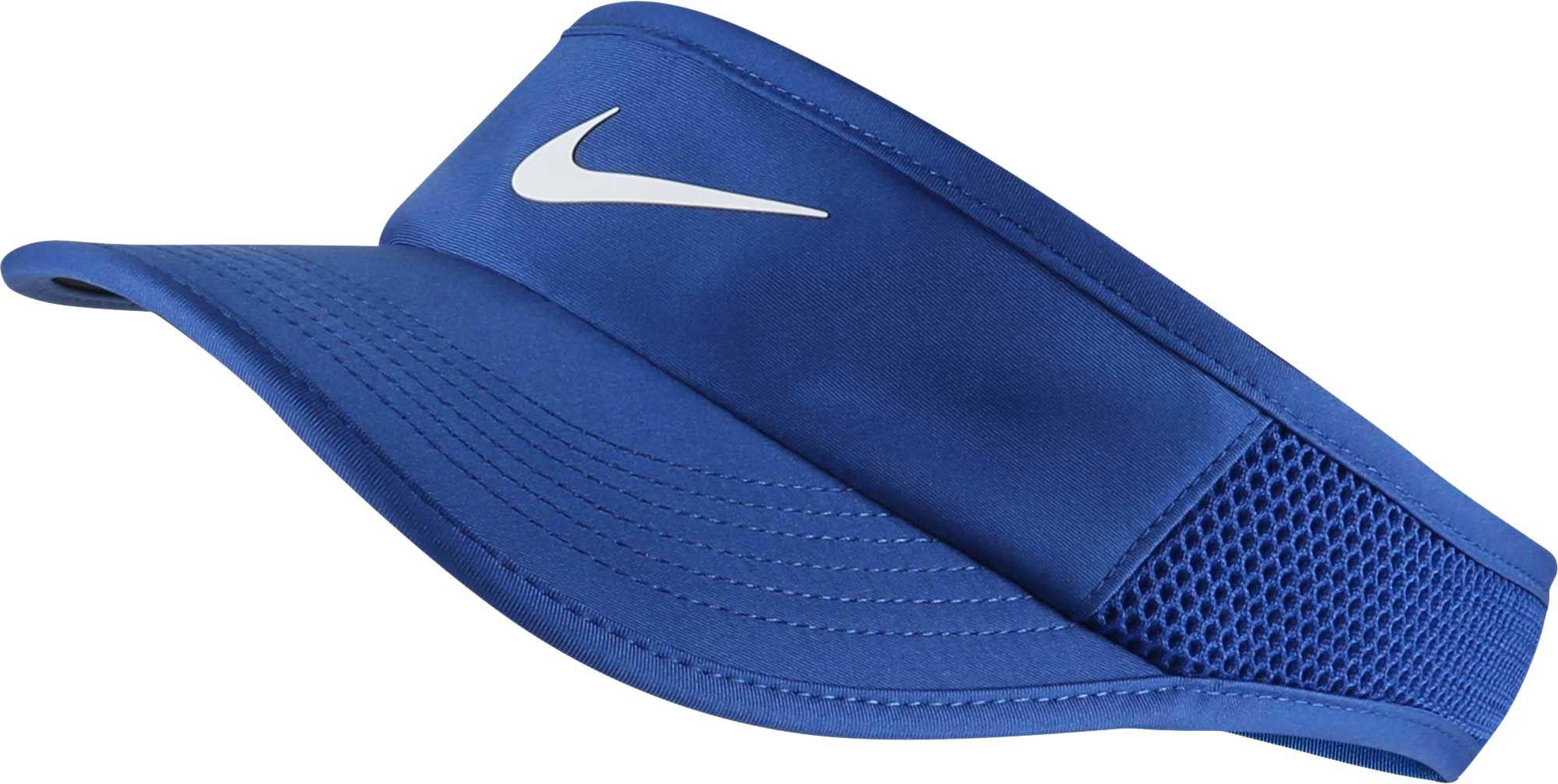 Nike Court Featherlight Aerobill Tennis Visor in Blue Lyst
