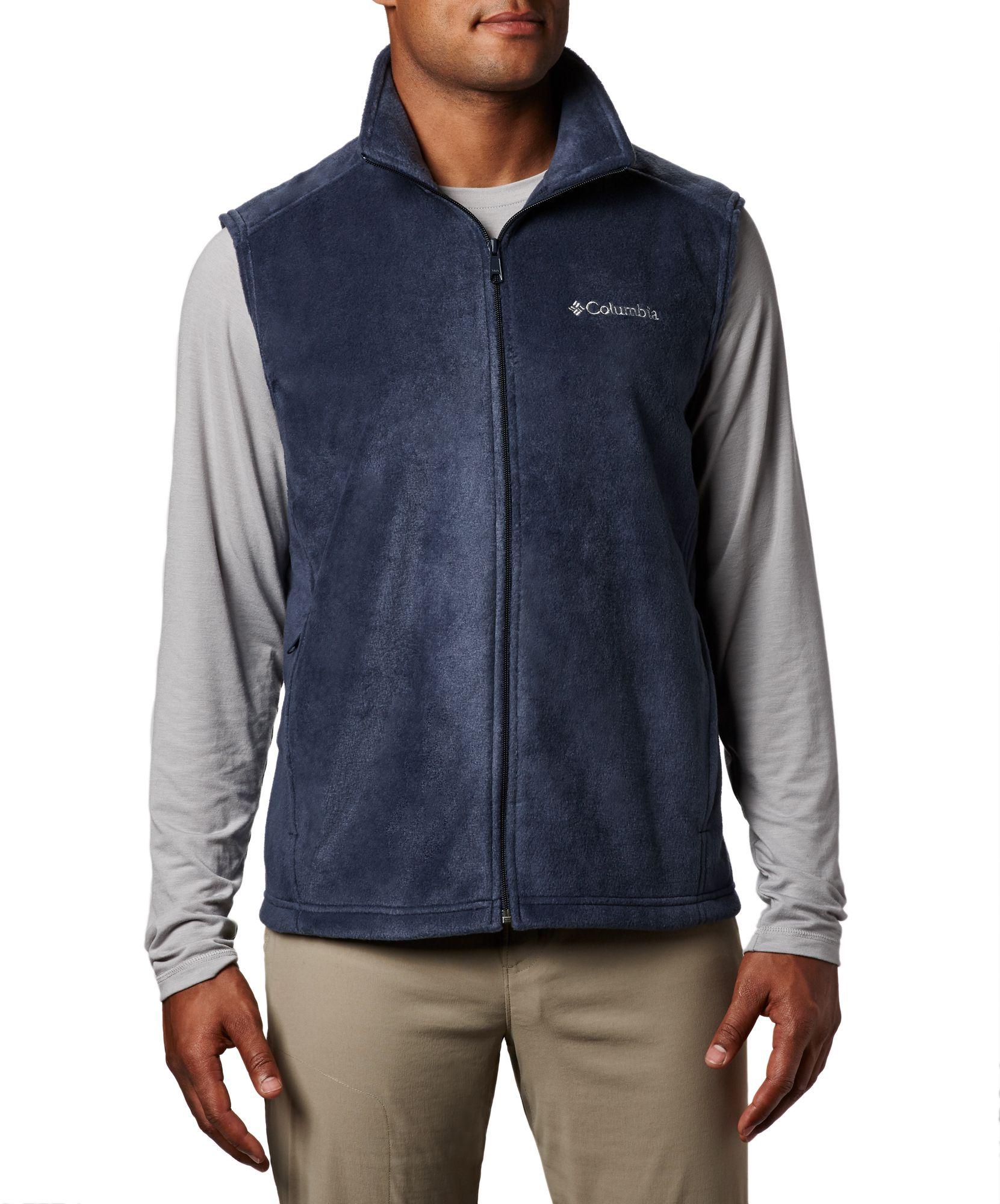 Columbia Fleece Vest in Blue for Men Lyst