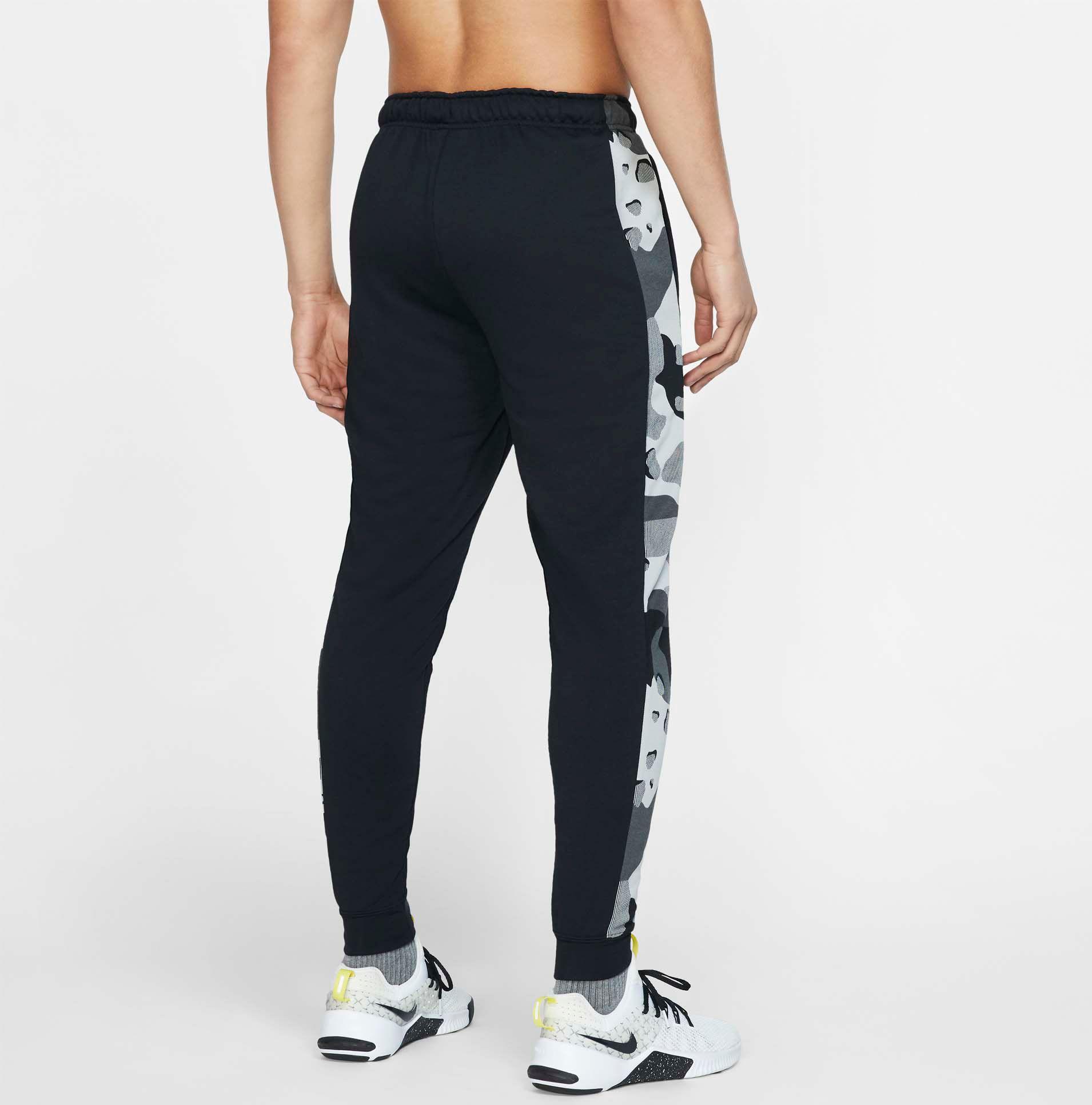 nike dry camo tapered training joggers