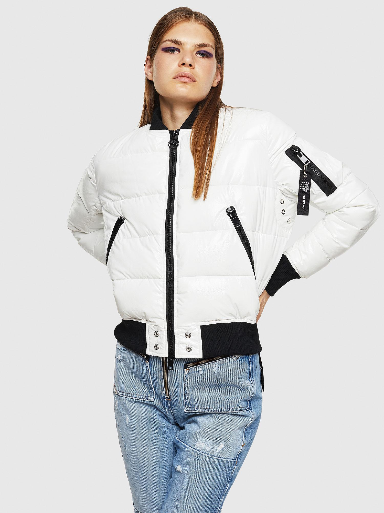 Download DIESEL Synthetic W-ony Puffer Jacket In Shiny Nylon in ...