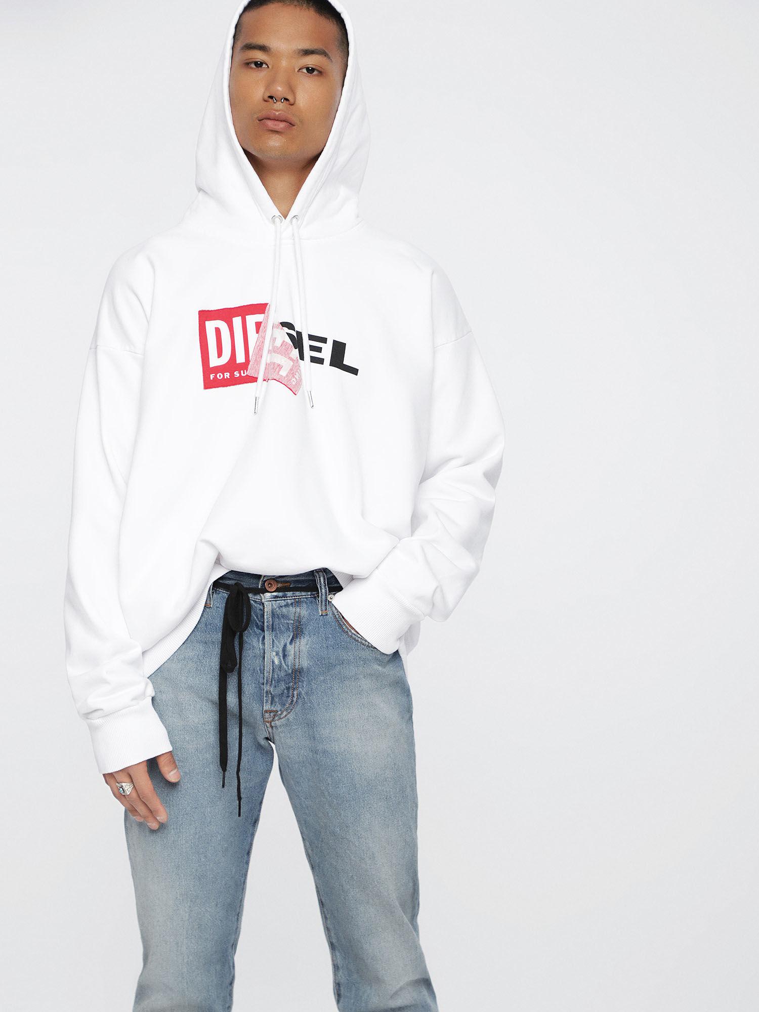 diesel white sweatshirt