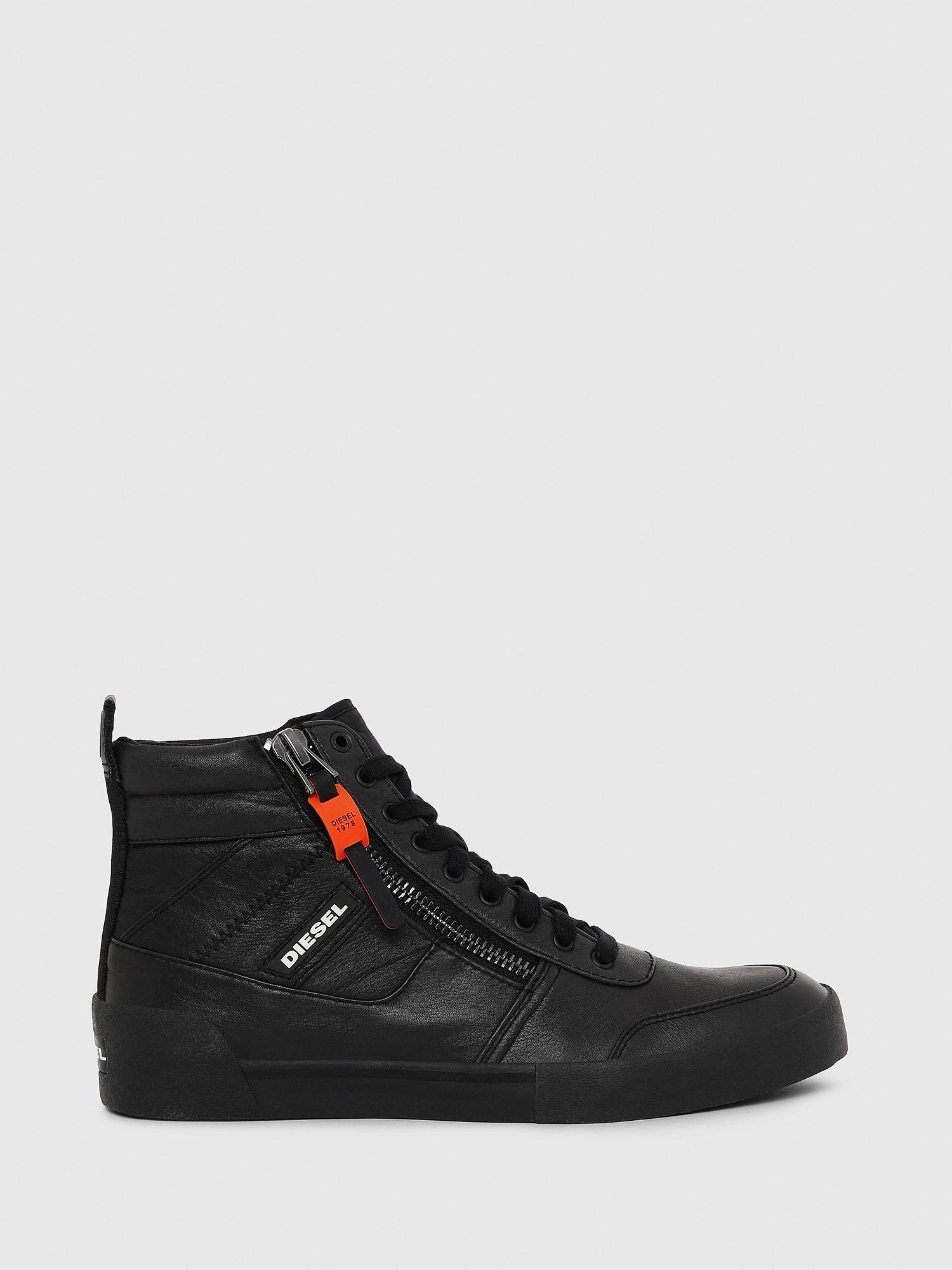 DIESEL S-dvelows High-top Sneakers In Panelled Suede in Black for Men ...