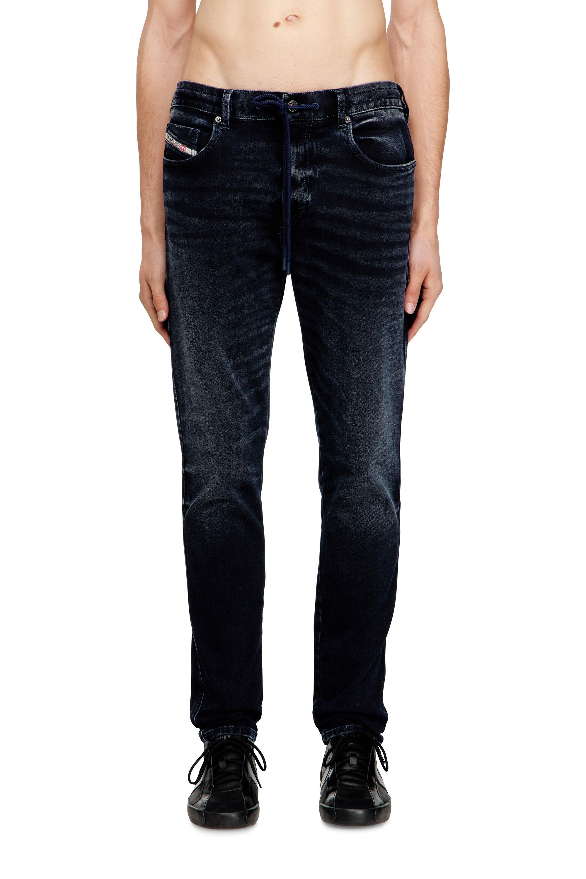 Diesel D-Strukt Jogg Slim 009QT Stretch Distressed Black Jeans W