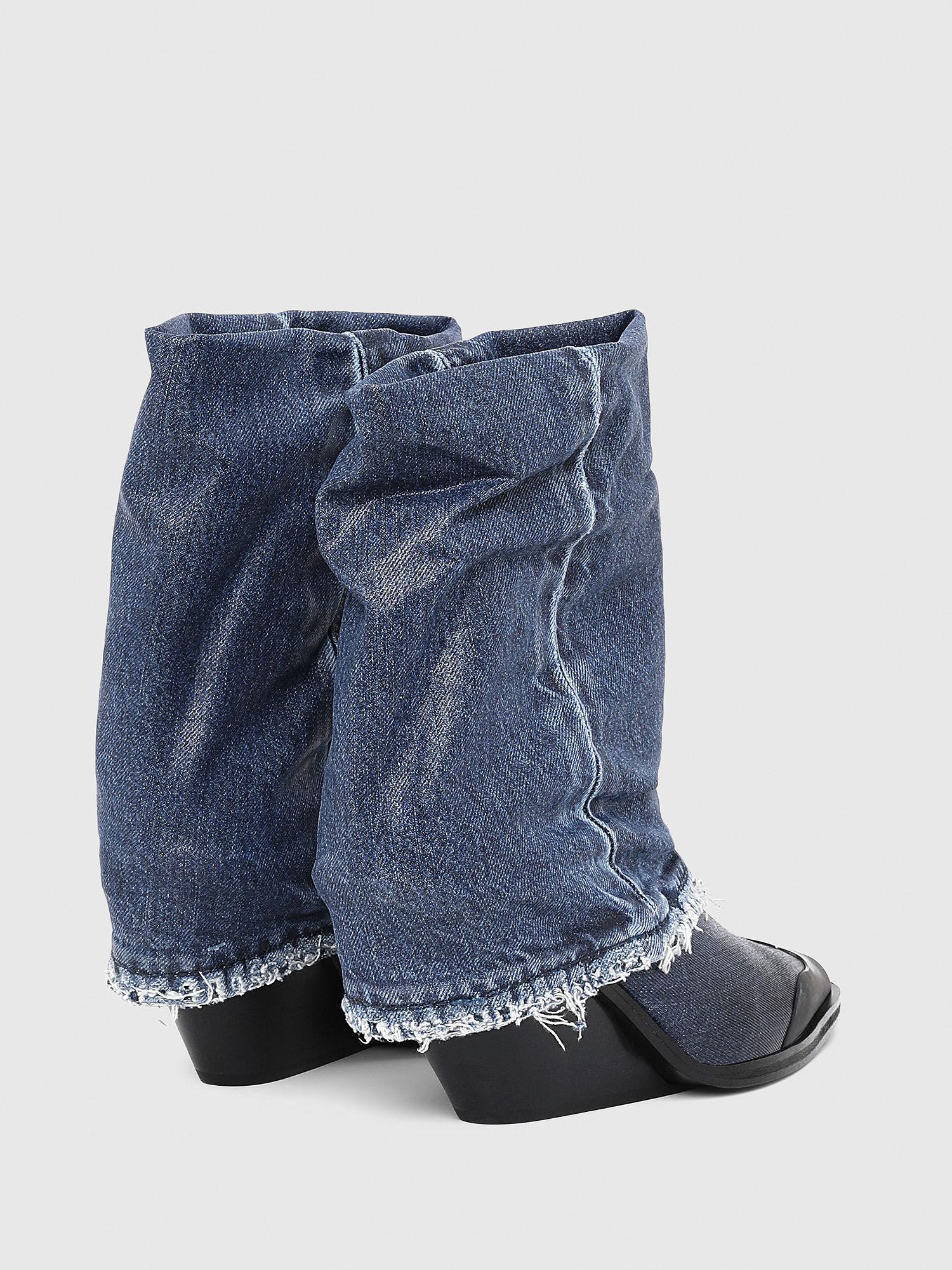diesel denim boots