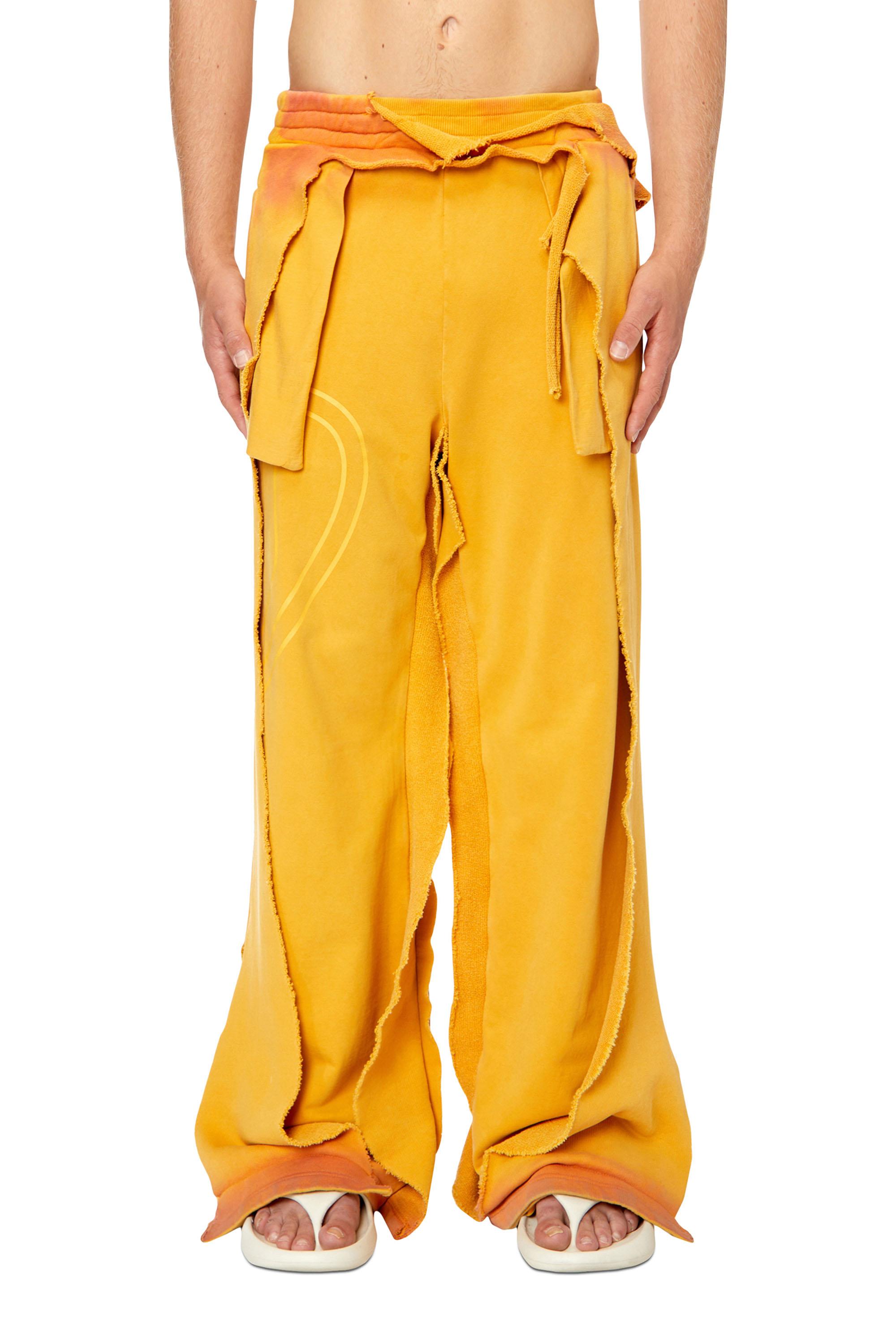 Mens yellow hotsell track pants