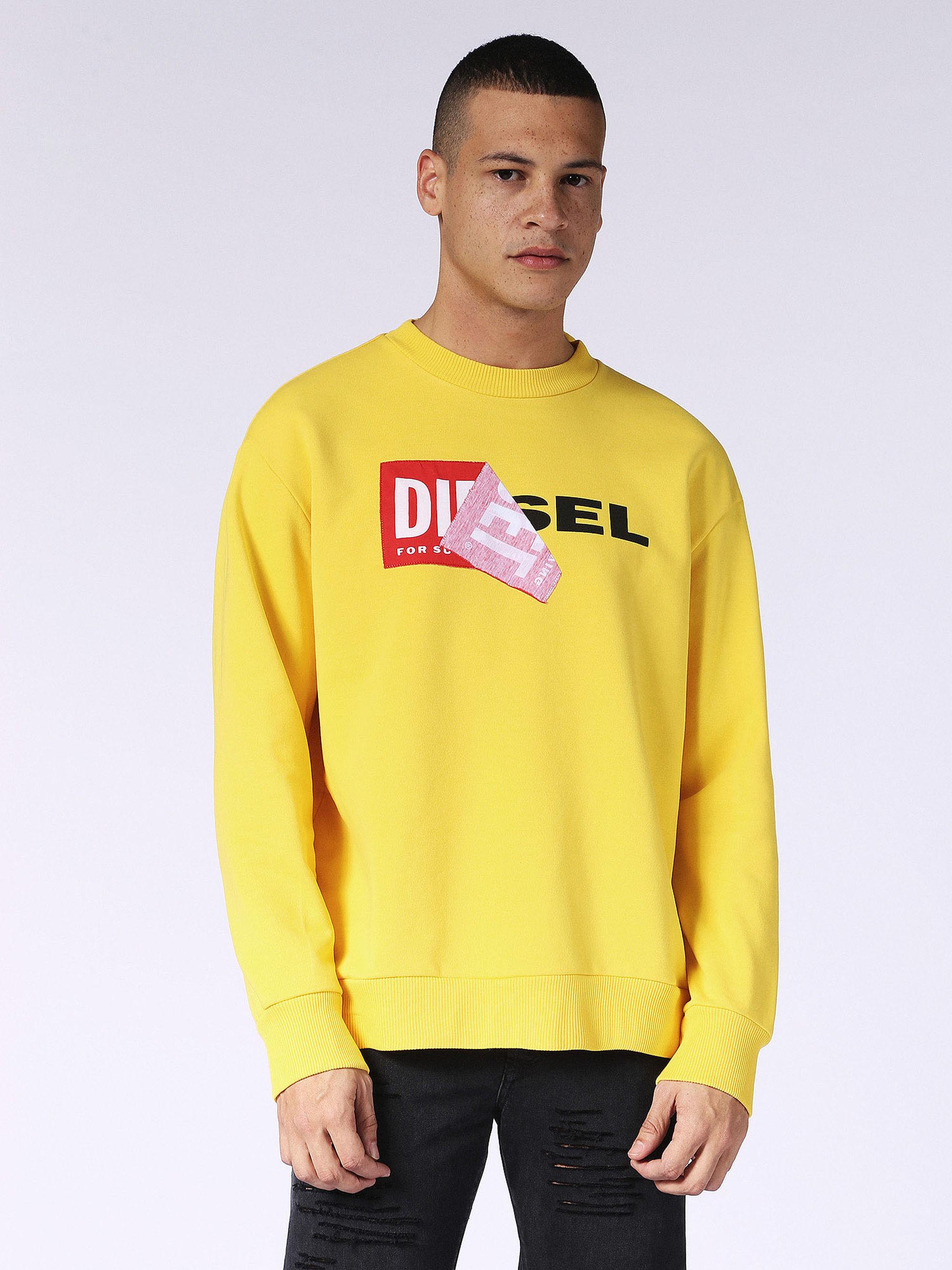diesel yellow sweatshirt