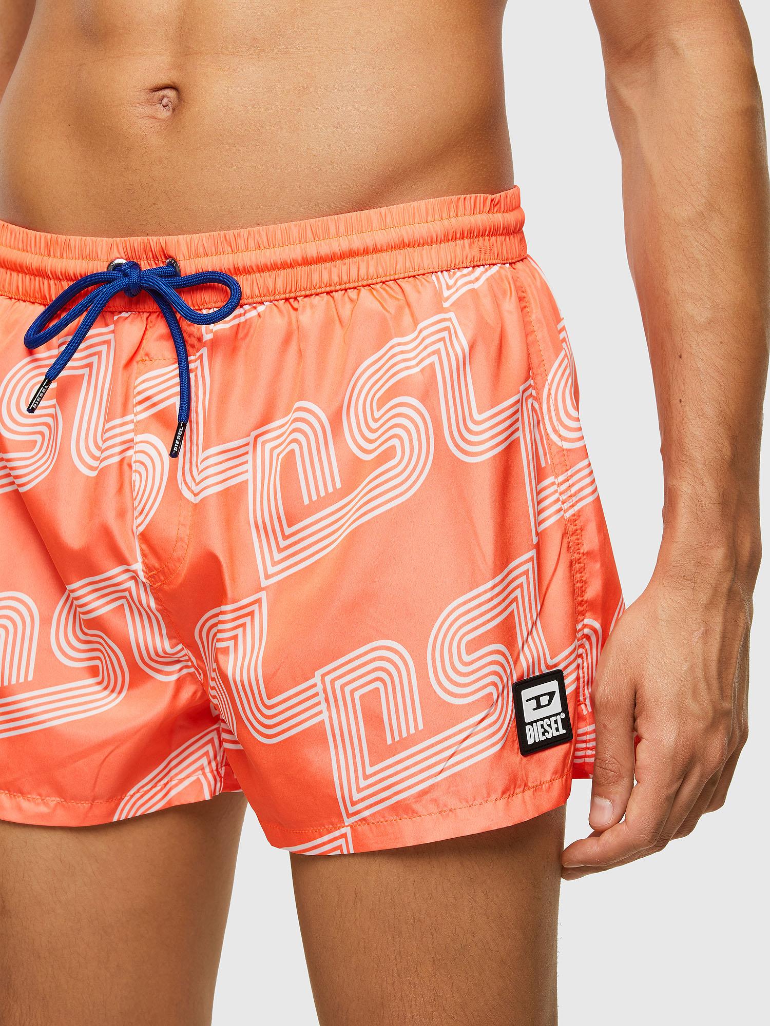 DIESEL Bmbxsandy 2.017 Swim Shorts With Reflective Mohawk Print in