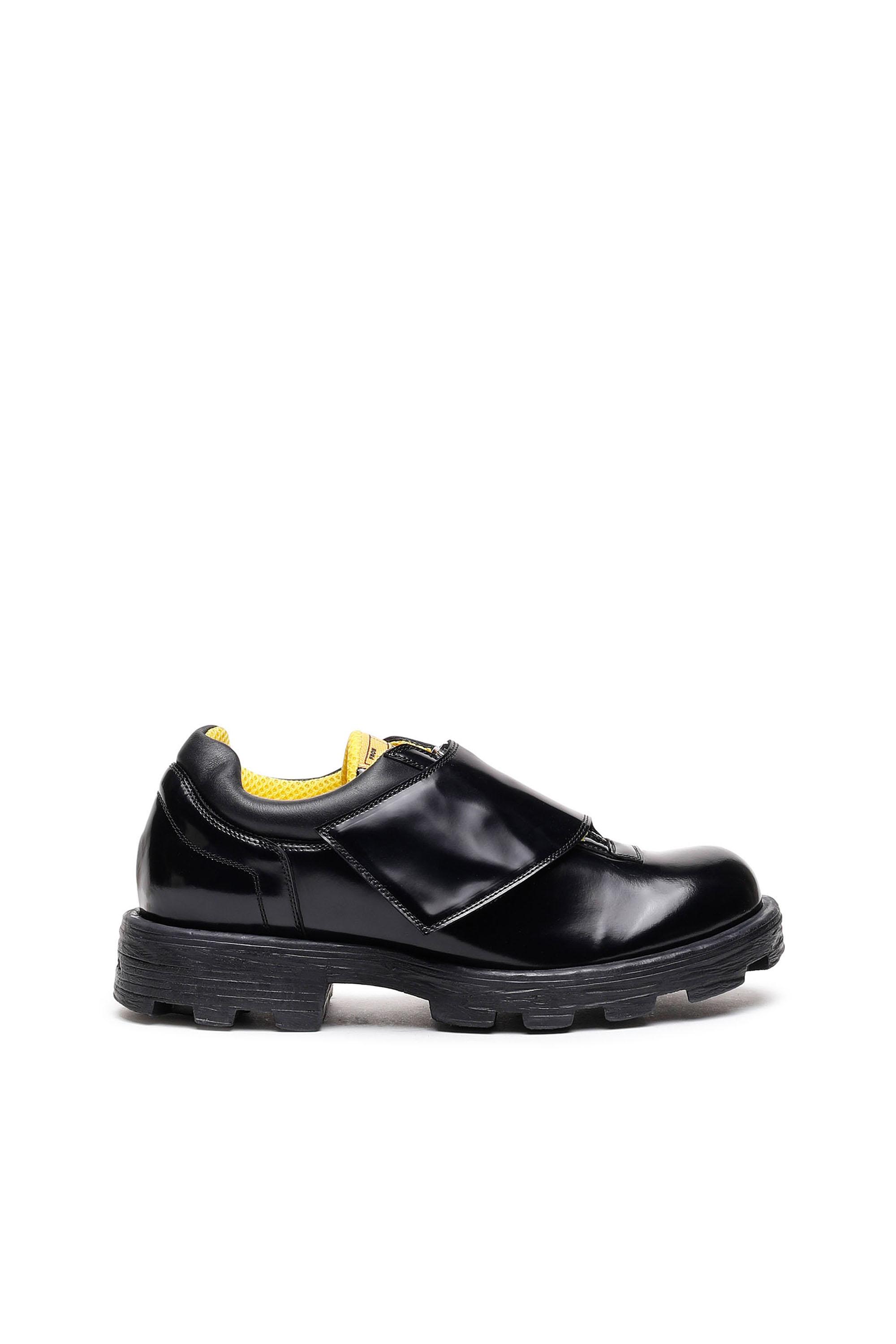 DIESEL Monk-strap Shoes In Glossed Leather in Black for Men | Lyst