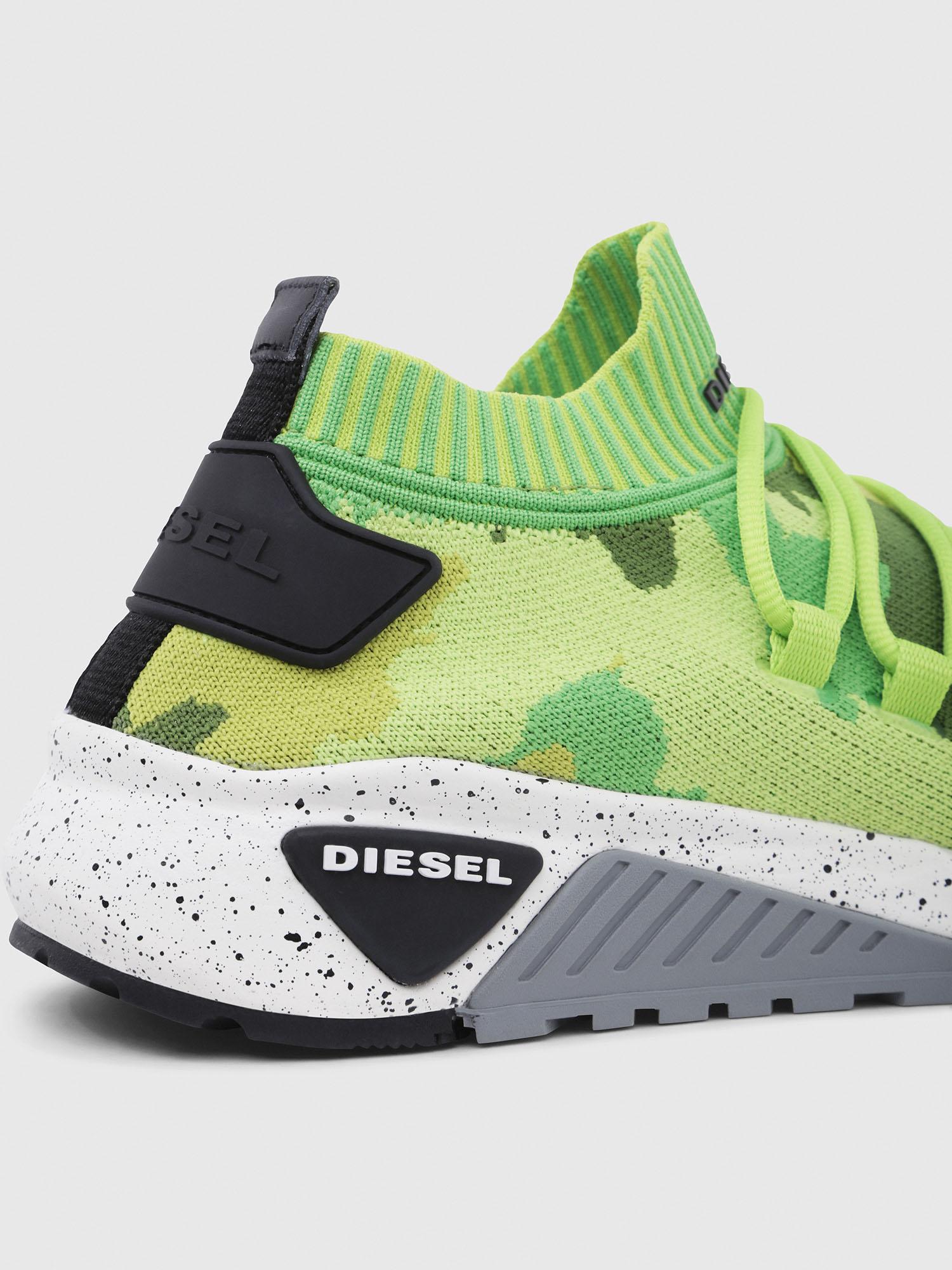 DIESEL Synthetic Slipon Low Top Trainers in Green for Men Lyst