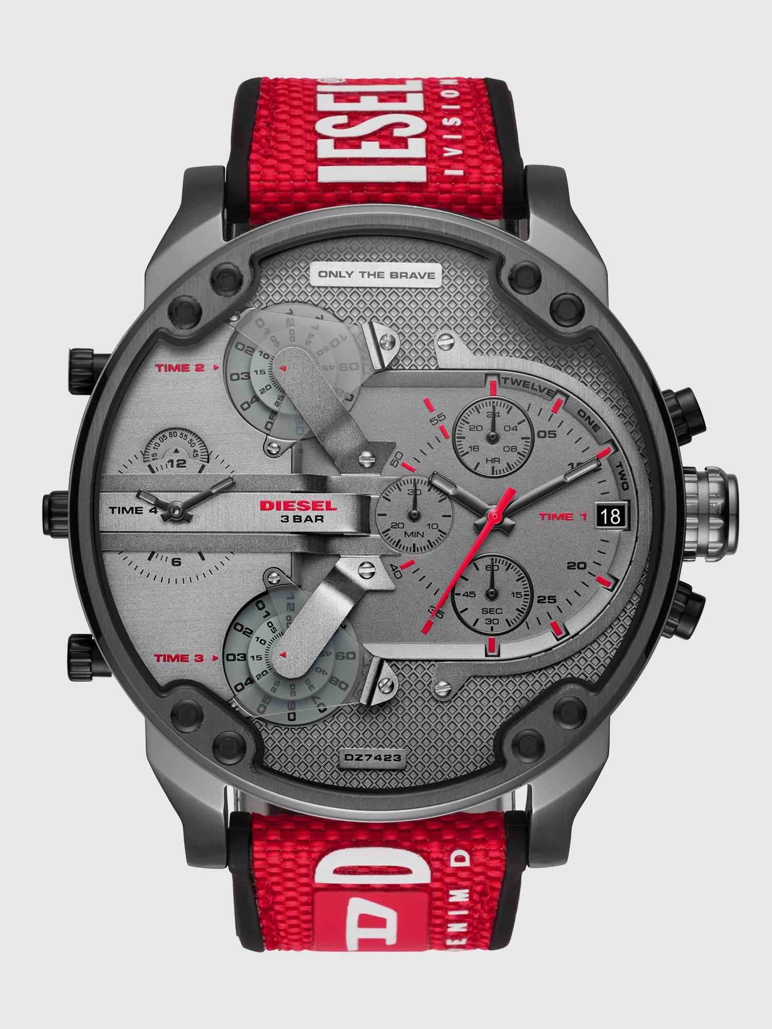 diesel watch mr daddy 2.0 red