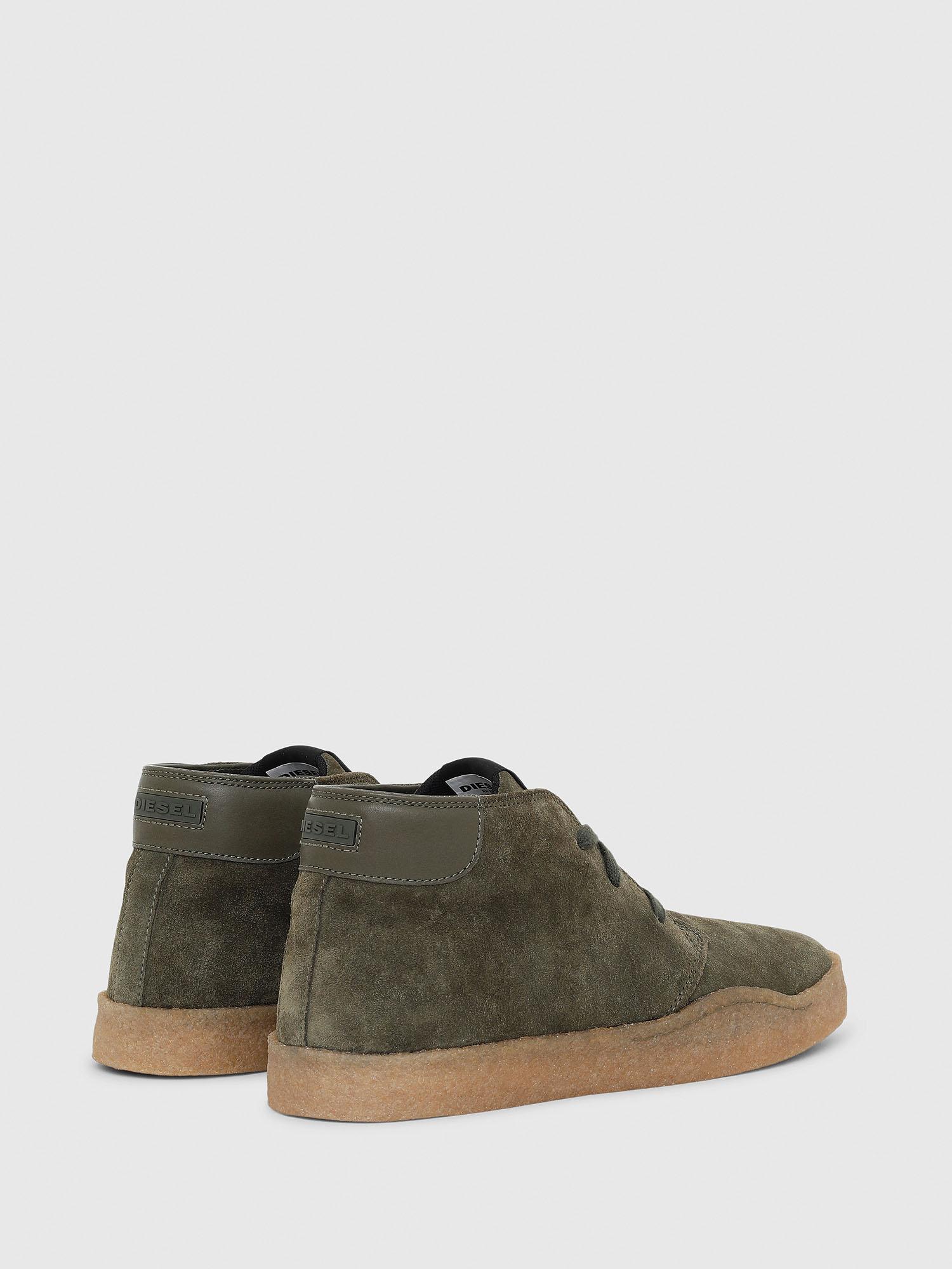 DIESEL Hclever Par Desert Hybrid Desert Boots In Suede in Green for