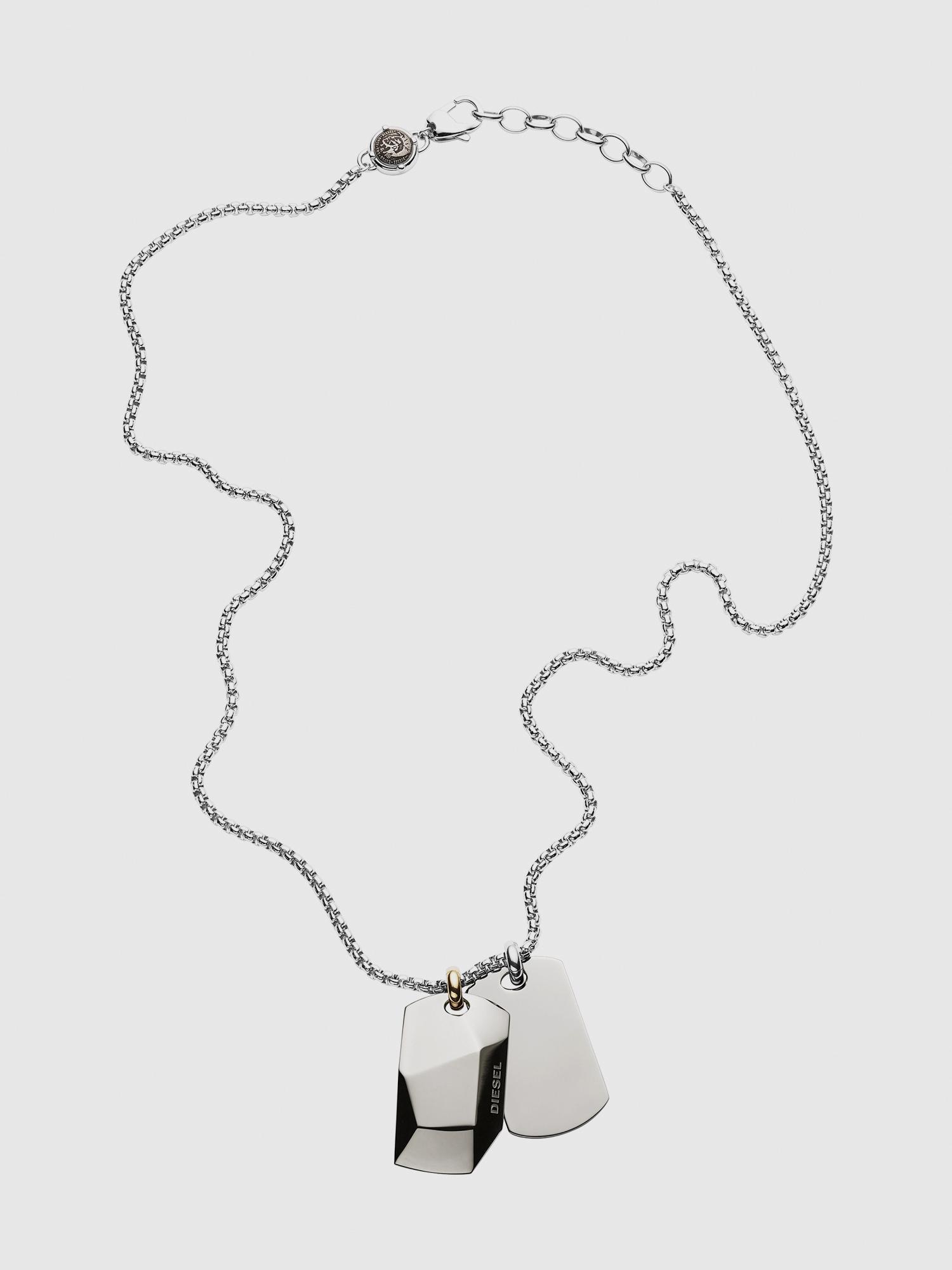 diesel dog tag necklace
