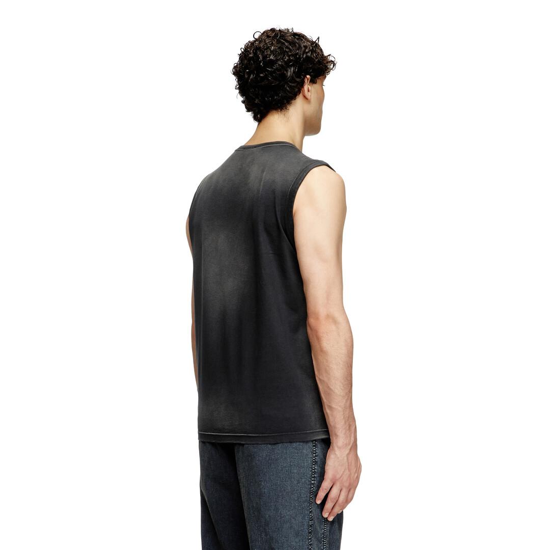 ★DIESEL★ Twillit Sleeveless T-Shirt Black A173200PHAL9XXA Women's Sleeveless top with zip detail | Black | Diesel