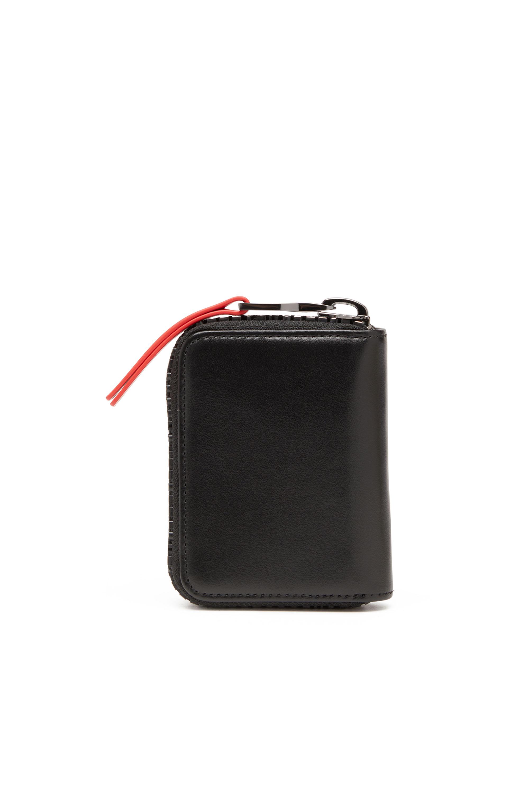 DIESEL Leather Key Holder With Logo Zip in Black for Men | Lyst UK