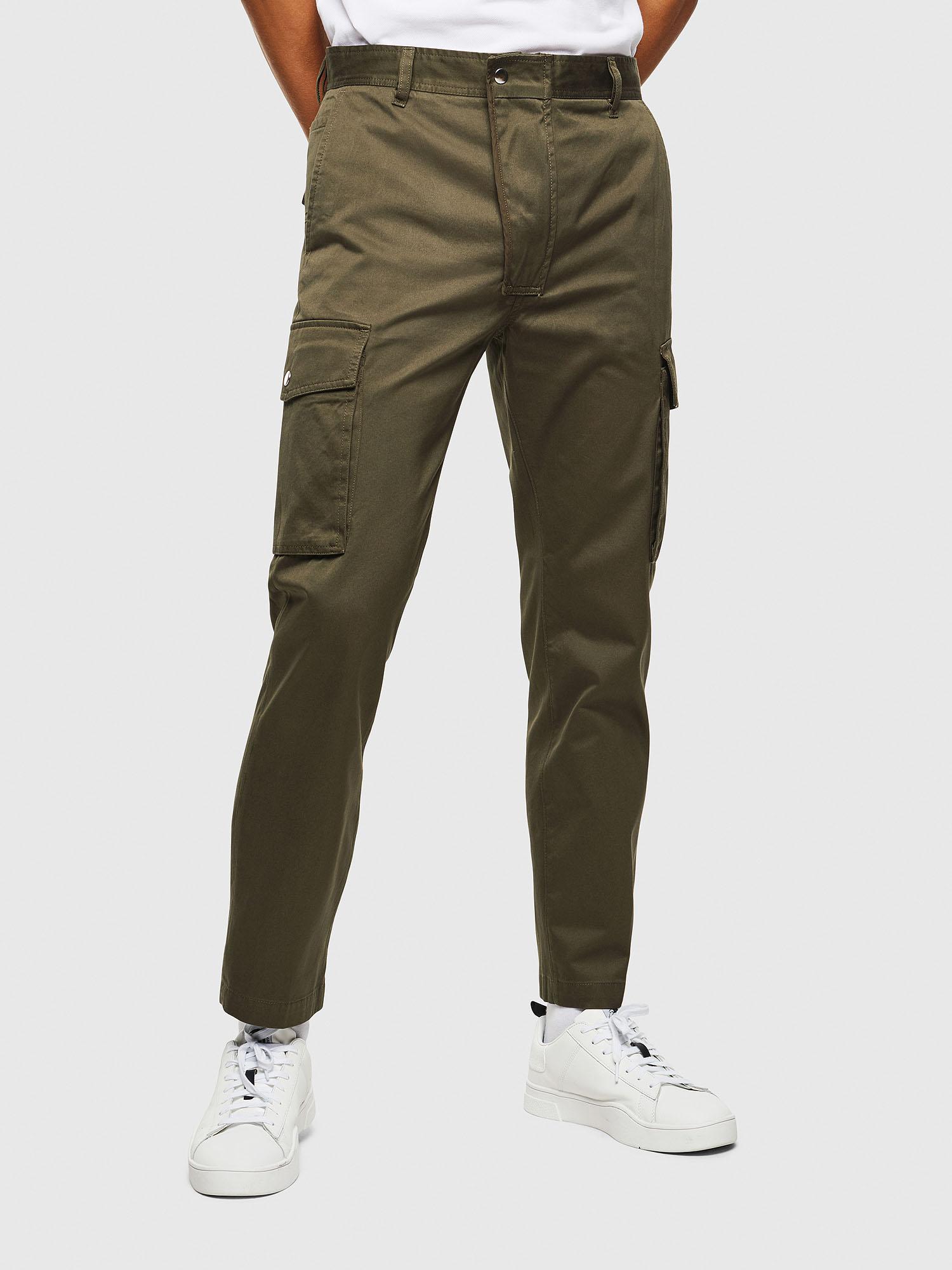 DIESEL Cotton P-jared-cargo Chino Pants With Cargo Pockets in Green for ...
