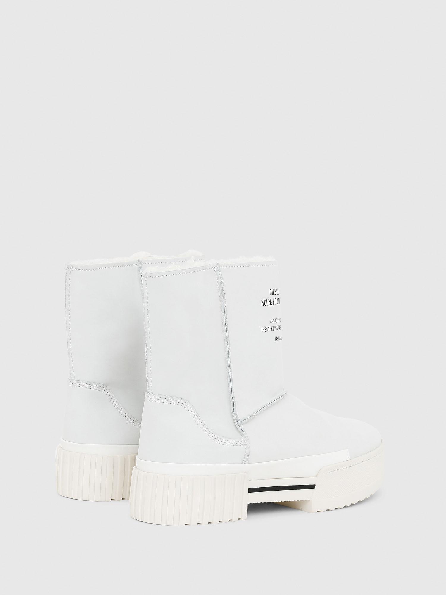 diesel white boots