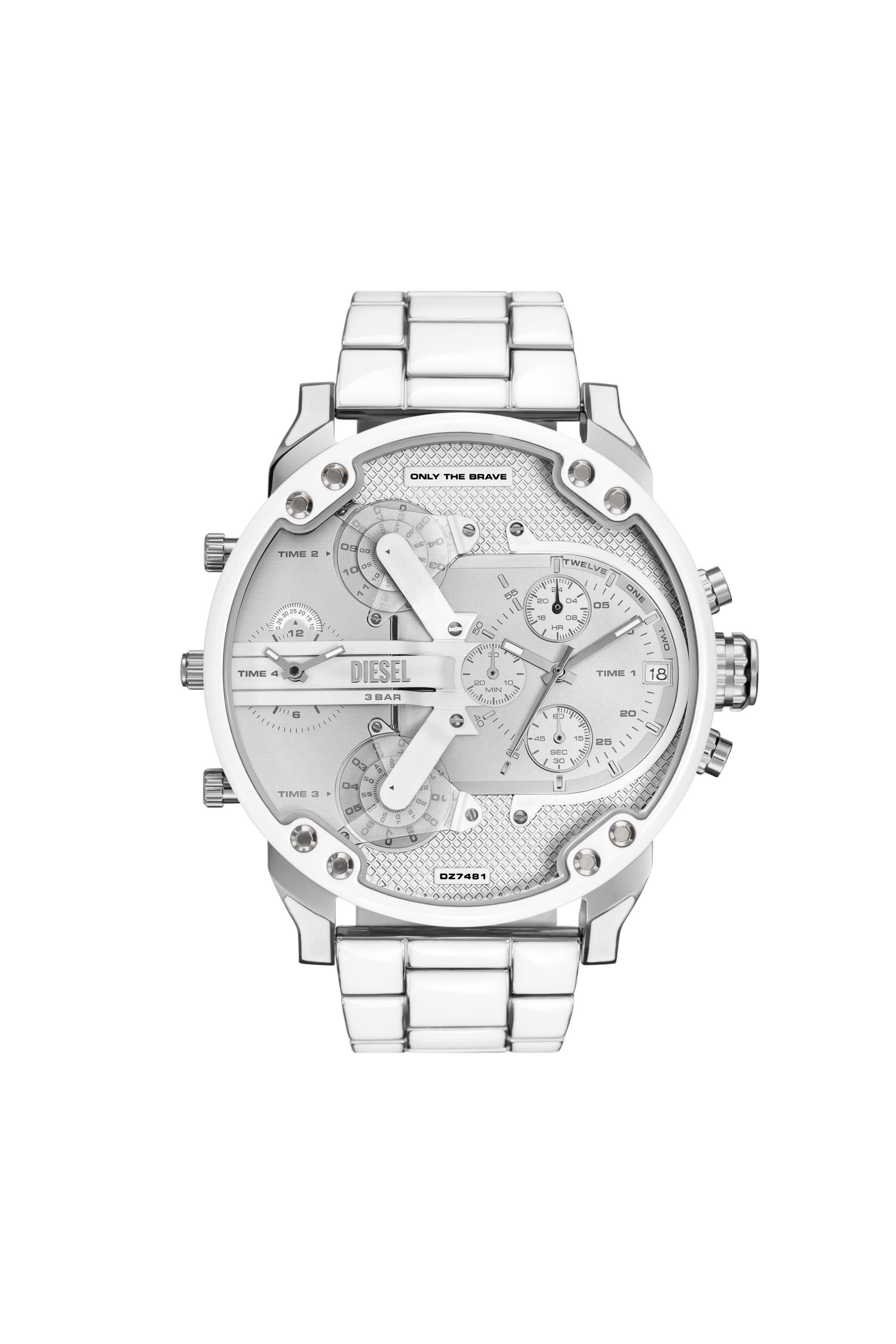 DIESEL Mr. Daddy 2.0 And Stainless Steel Watch in Grey for Men Lyst UK