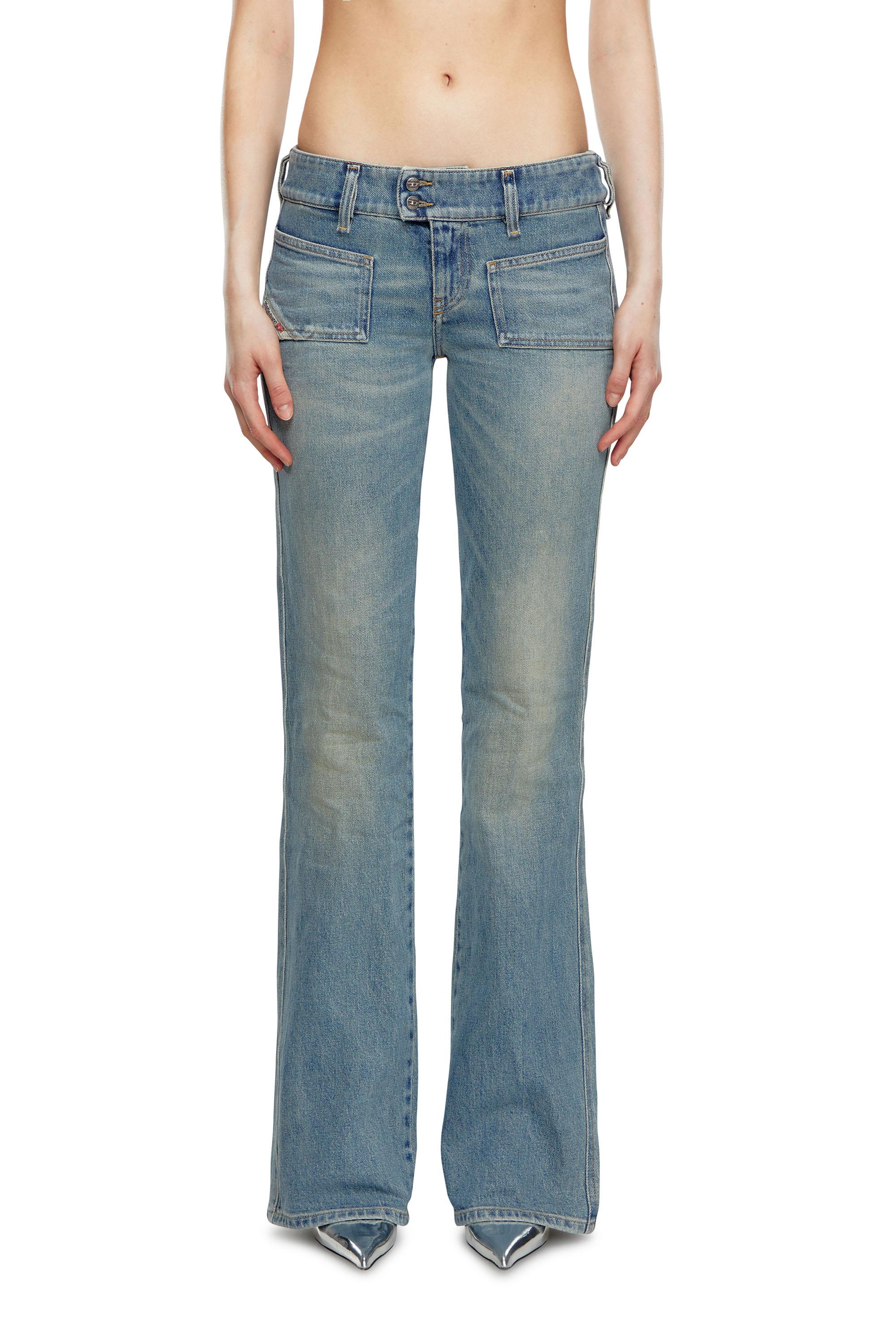 【COSYHARU】Deep blue semi-wide bootcut DIESEL Bootcut & Flare D-Hush 09J55 Jeans in Blue | Lyst